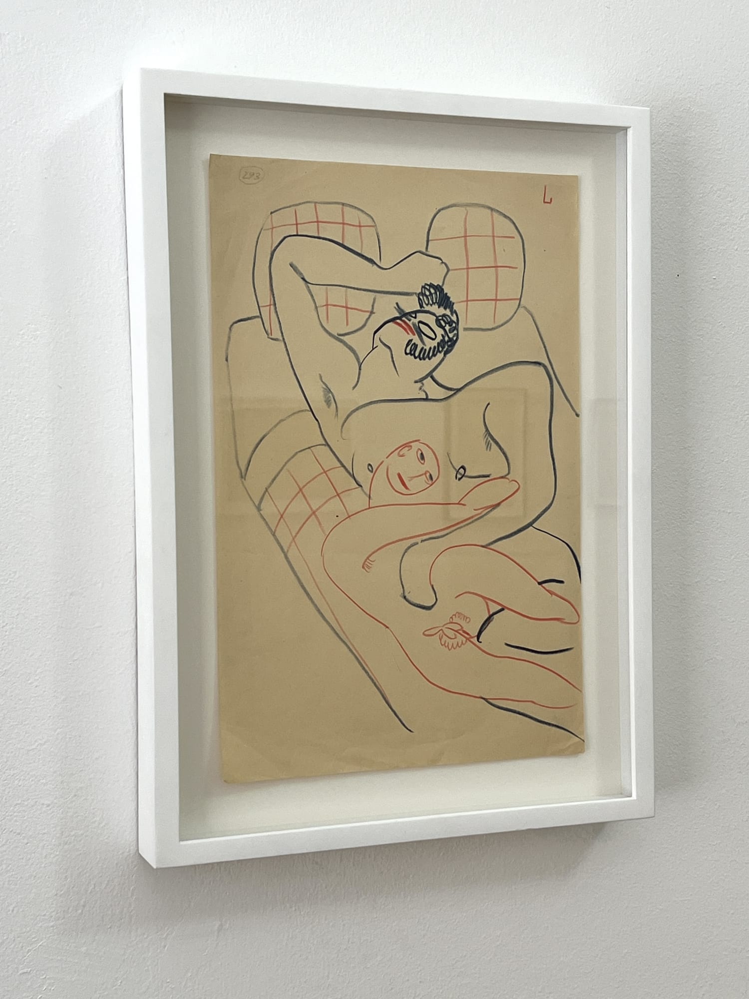 Sergei Eisenstein Untitled, c. 1930s-1940s Colour pencil on paper 33 x 21,7 cm Framed