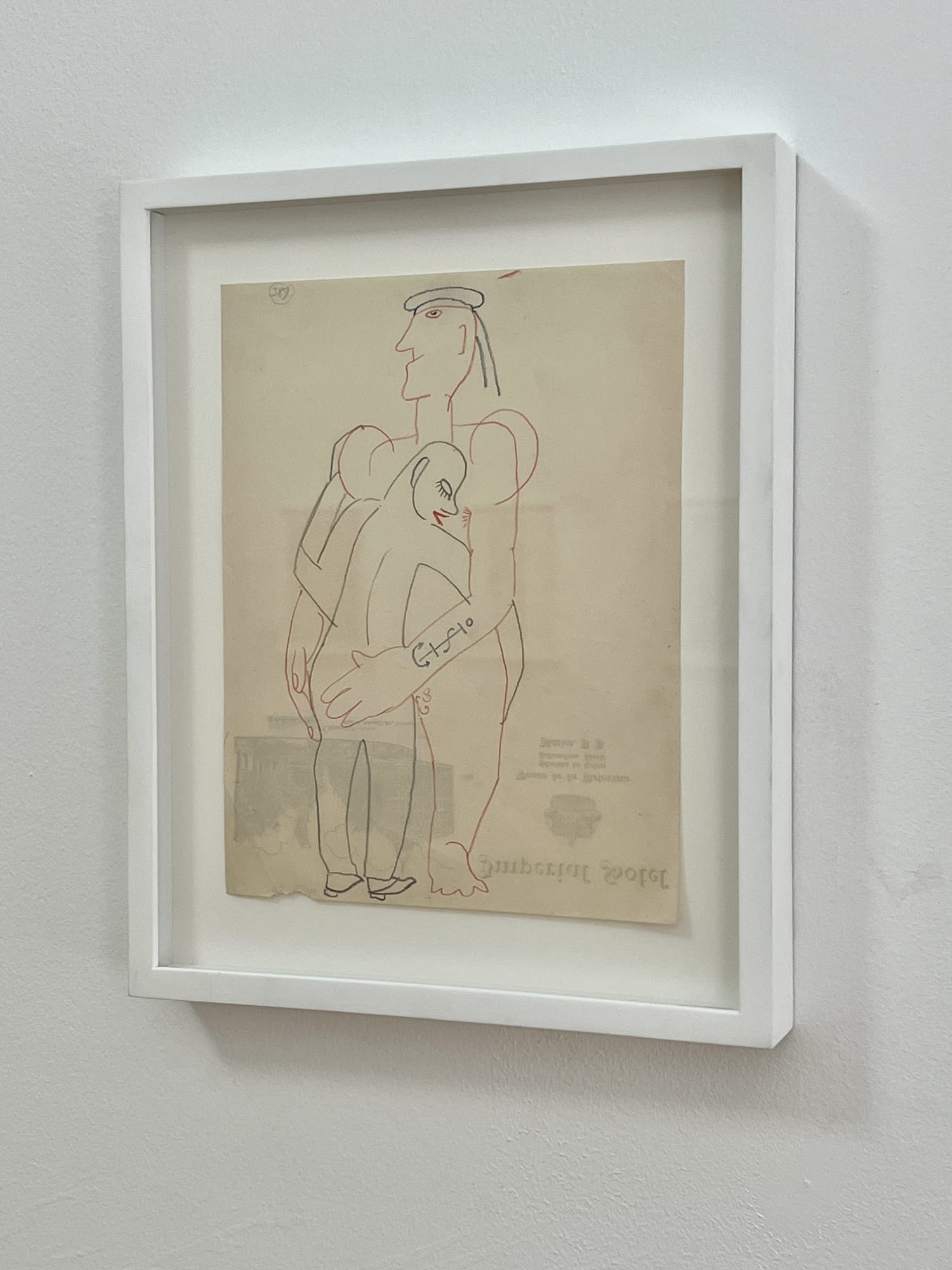 Sergei Eisenstein Untitled, c. 1930s-1940s Colour pencil on paper 27 x 21 cm Framed