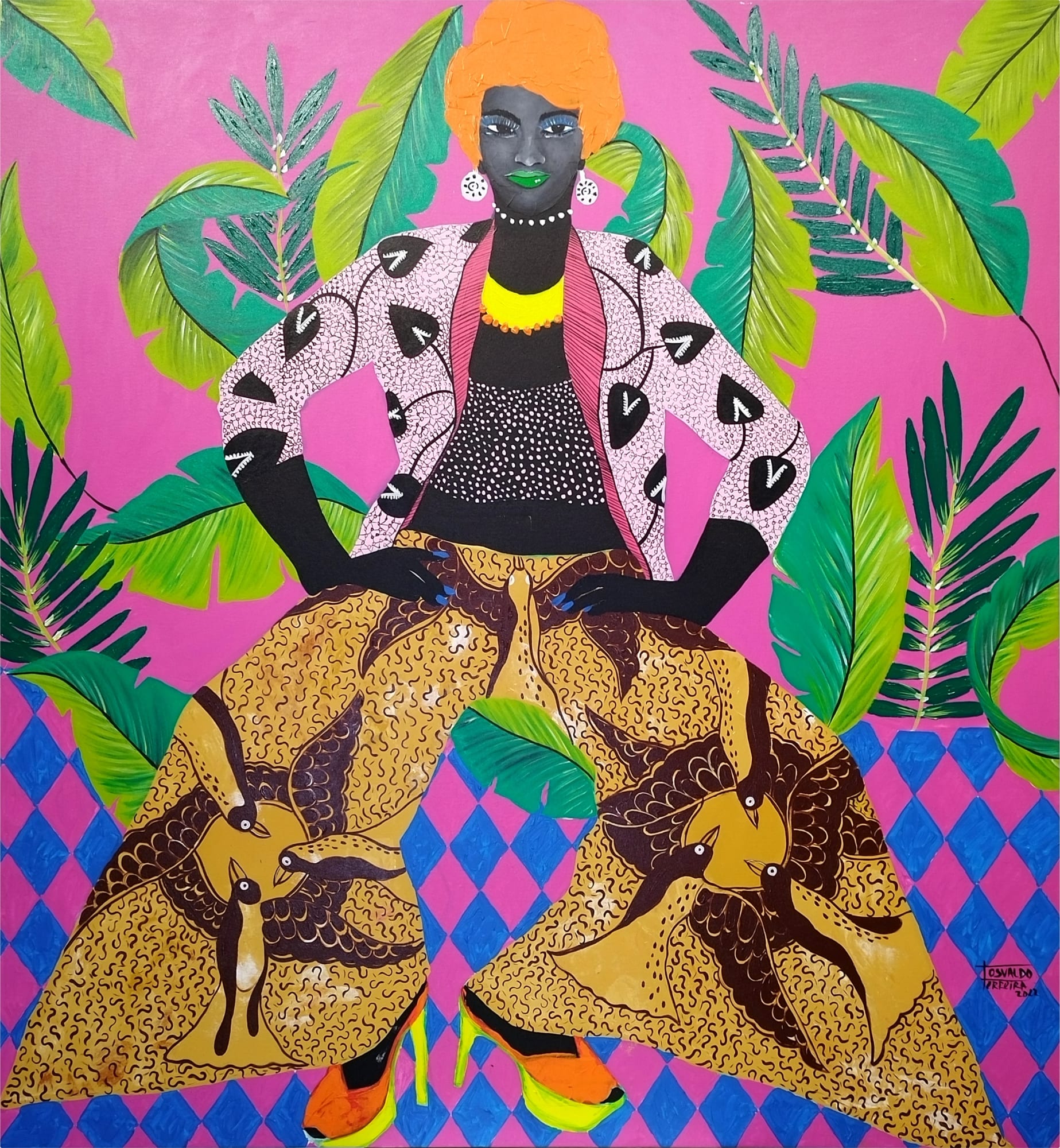 OSVALDO FERREIRA "Quem sou Eu? (Who Am I?)", 2022 Acrylic on canvas 130 x 120 cm