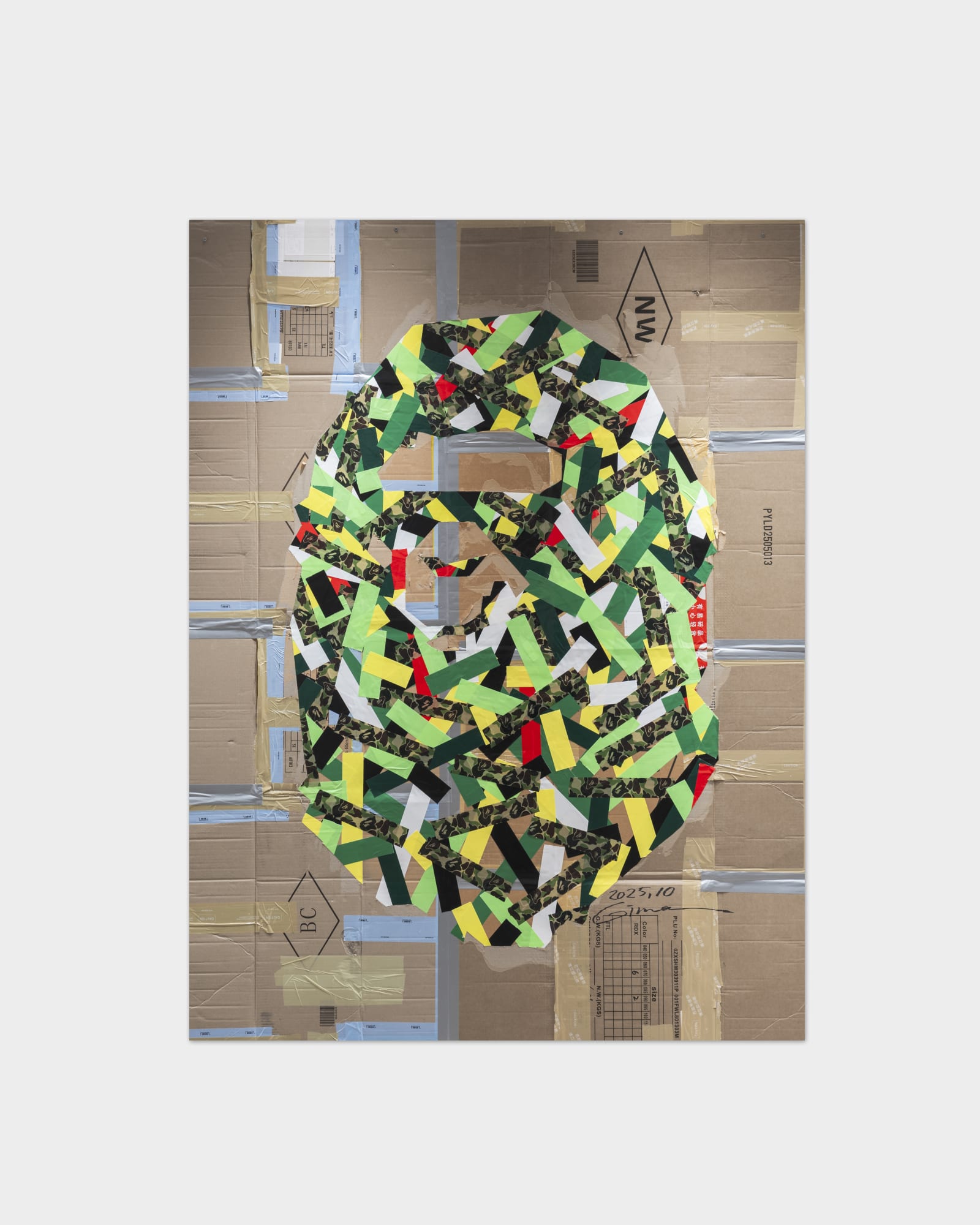 TOMOTATSU GIMA, DUCT TAPE CAMO BAPE® APE HEAD SHANG HAI, 2025
