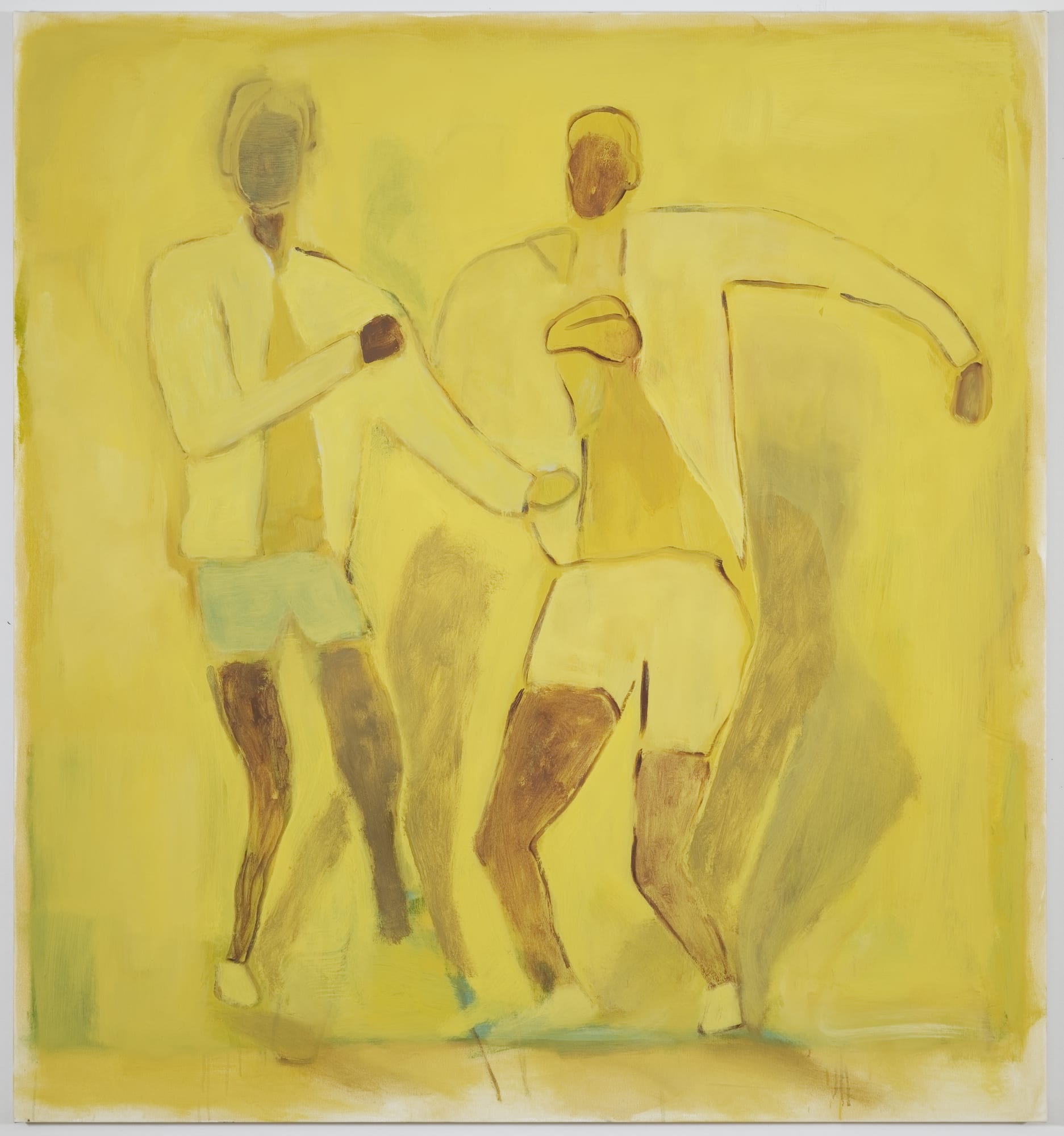 Enrico Riley, TOGETHER, YELLOW AND BROWN, 2022