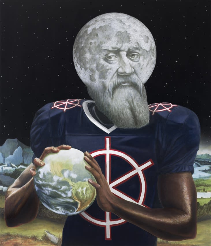 SEAN LANDERS, GALILEO, MOSS AND PAINTER, 2016