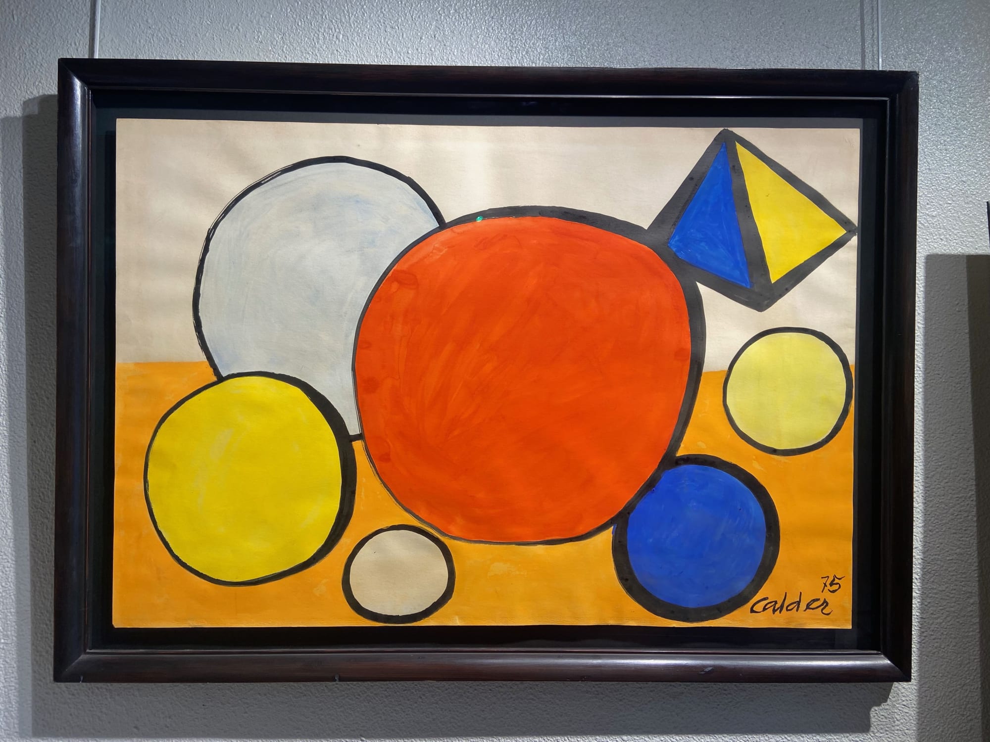 ALEXANDER CALDER (1898–1976) Composition aux ballons 1975 Gouache on Canson paper 75 x 109 cm Signed and dated