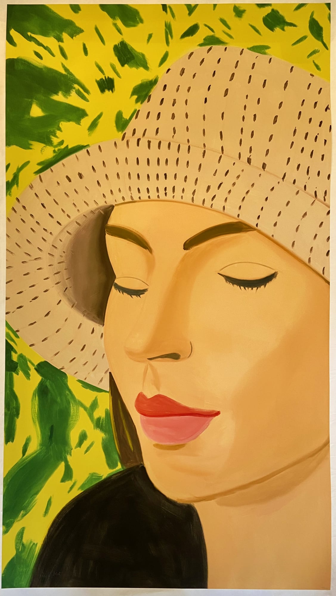 ALEX KATZ (1927) Straw Hat 3 2022 Archival Pigment ink print on 315 gr paper 192 x 107 cm Edition of 100