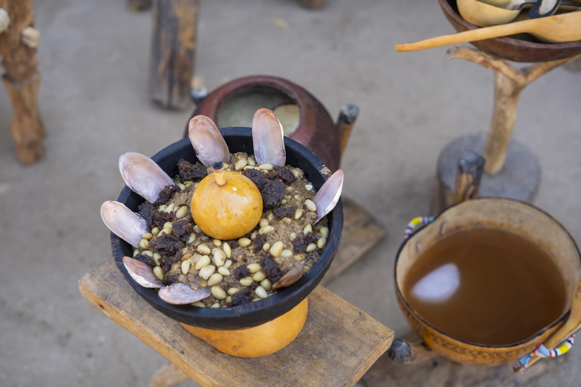 The Sudanese Kitchen - Omer All Tigani | Sudanese Art & Culture | Almas Art Foundation Works in Exhibition