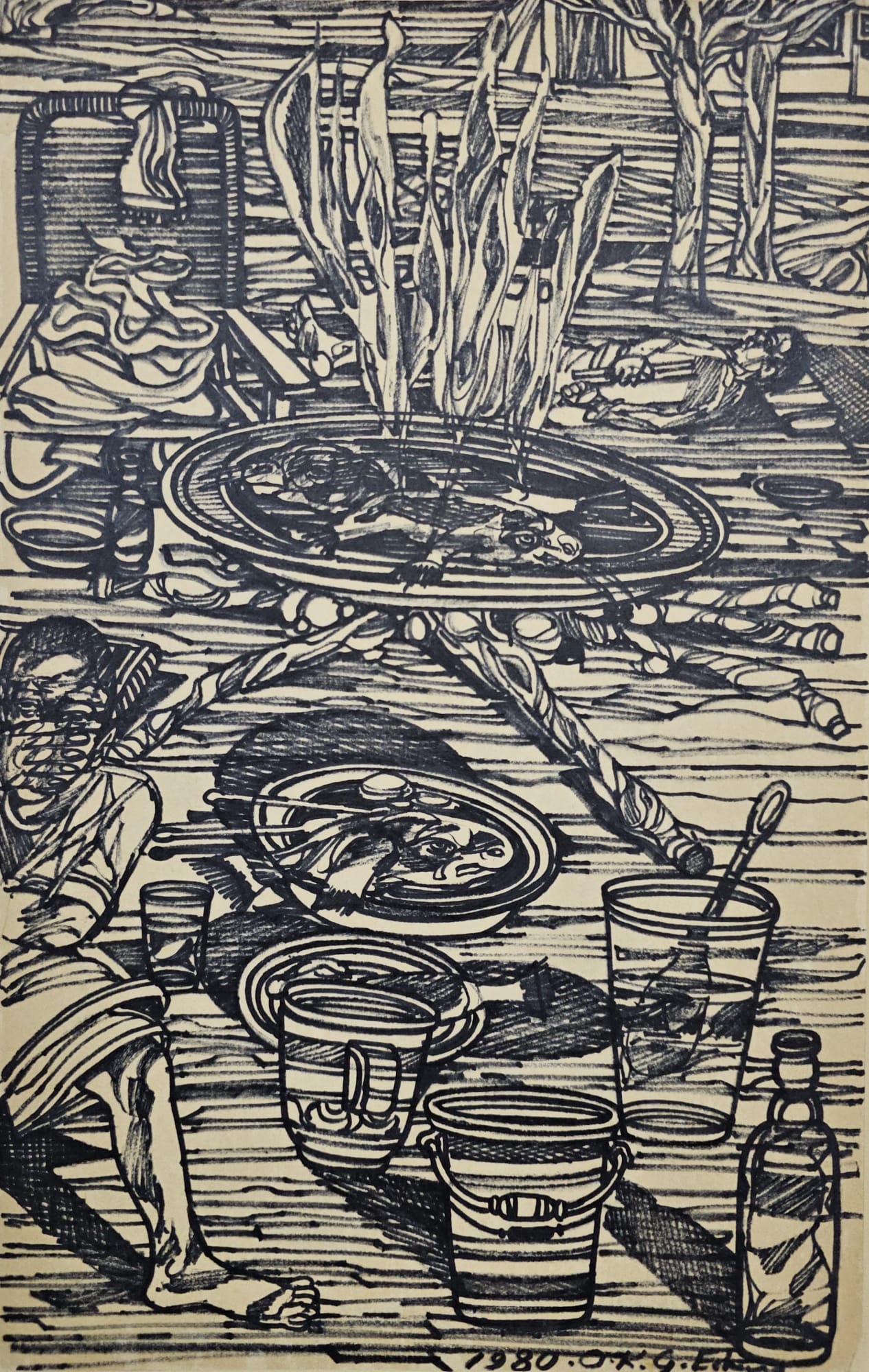 Sudan; A Visual Art Narrative | An Exhibition of Pioneer Artists | Almas Art Foundation Exhibition Works