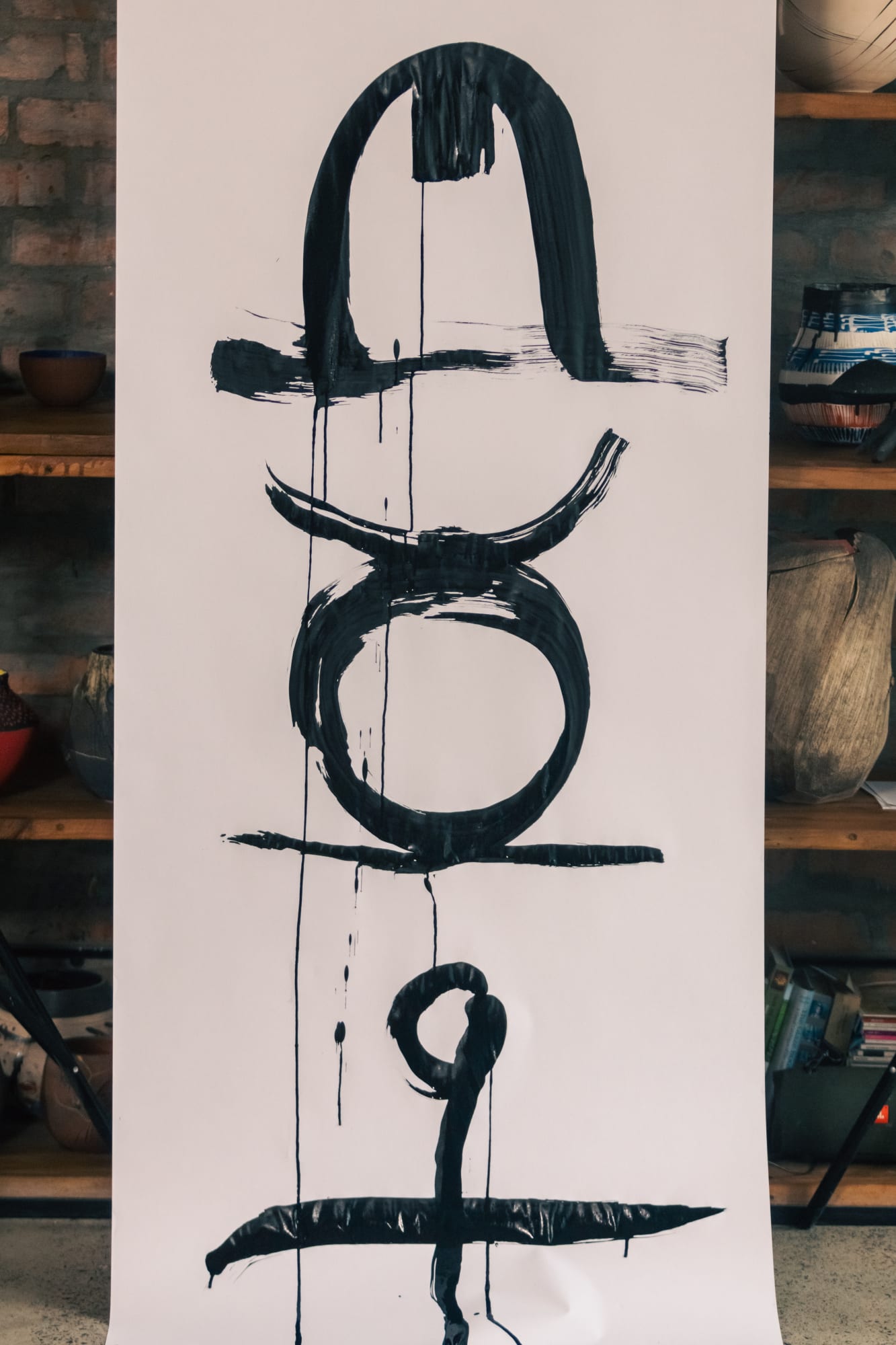 Andile Dyalvane works in his studio in Cape Town, Film Shoot | Andile Dyalvane | Almas Art Foundation