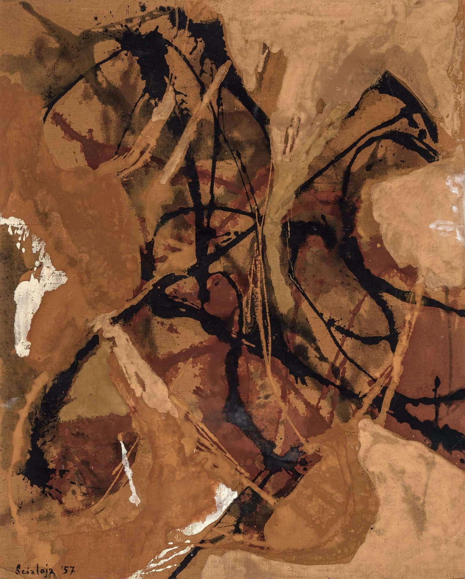 Toti Scialoja Luce romana, 1957