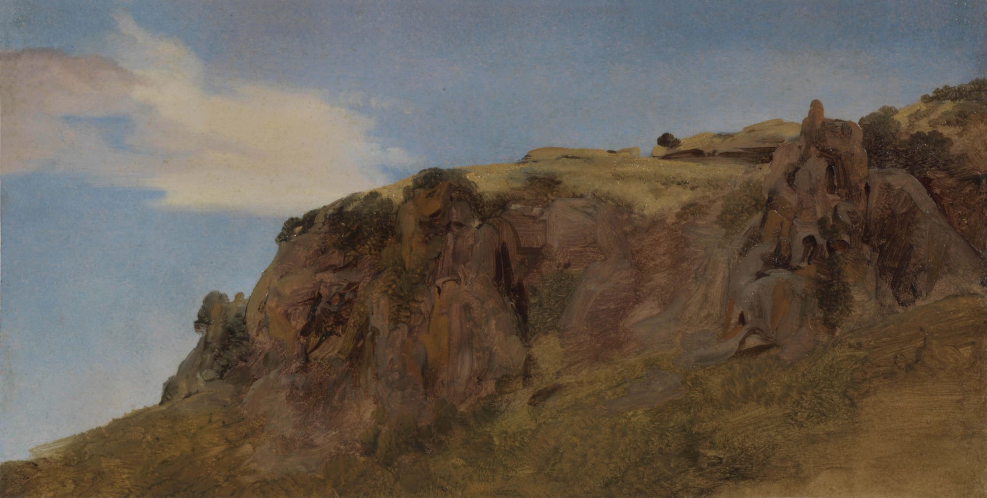 GIOVANNI BATTISTA CAMUCCINI, View of Roman countryside, c. 1840