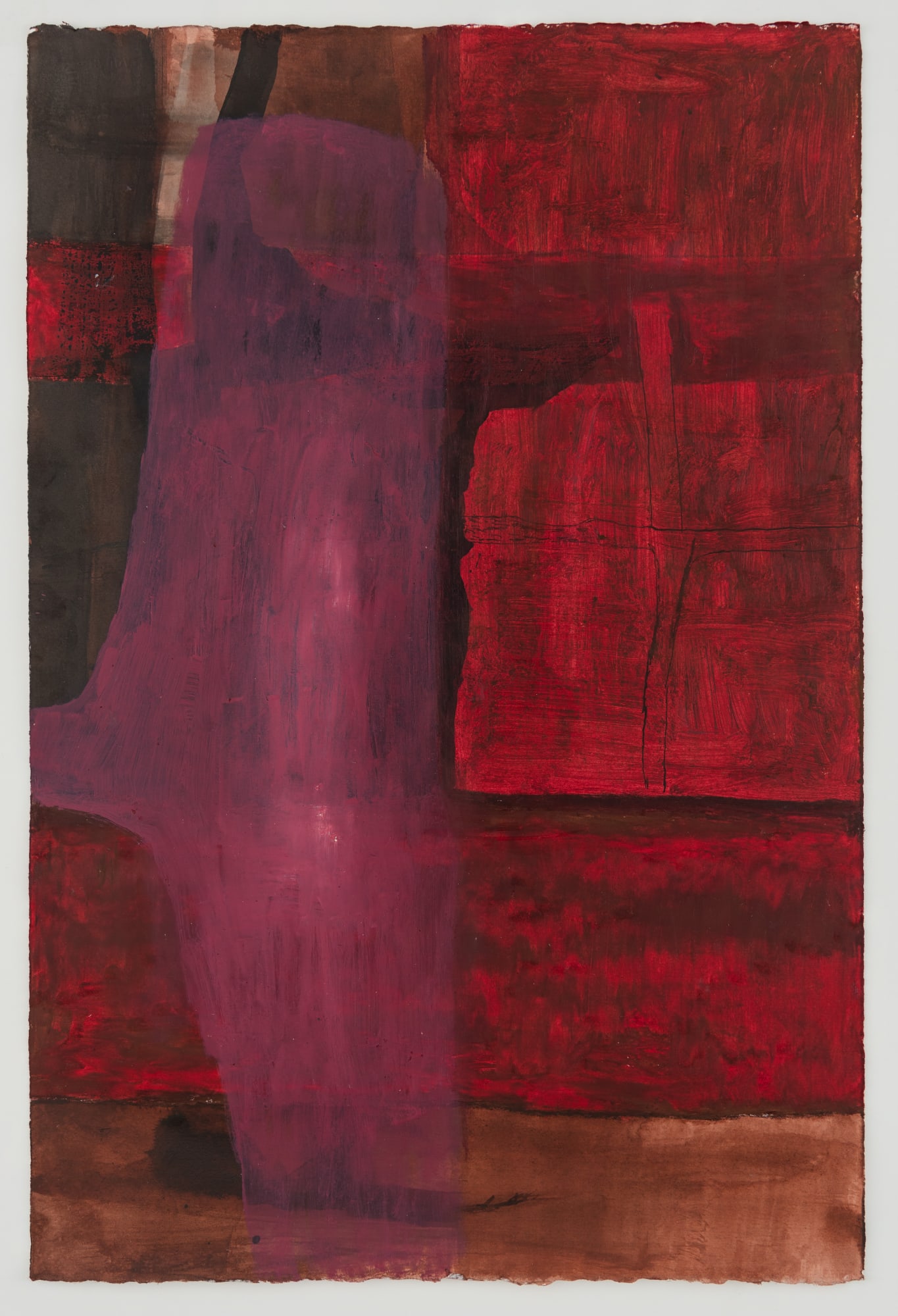 Biraaj Dodiya Notes from a Castle III Mixed media on paper 22.5 x 15 in |. 57.25 x 38 cm 2022