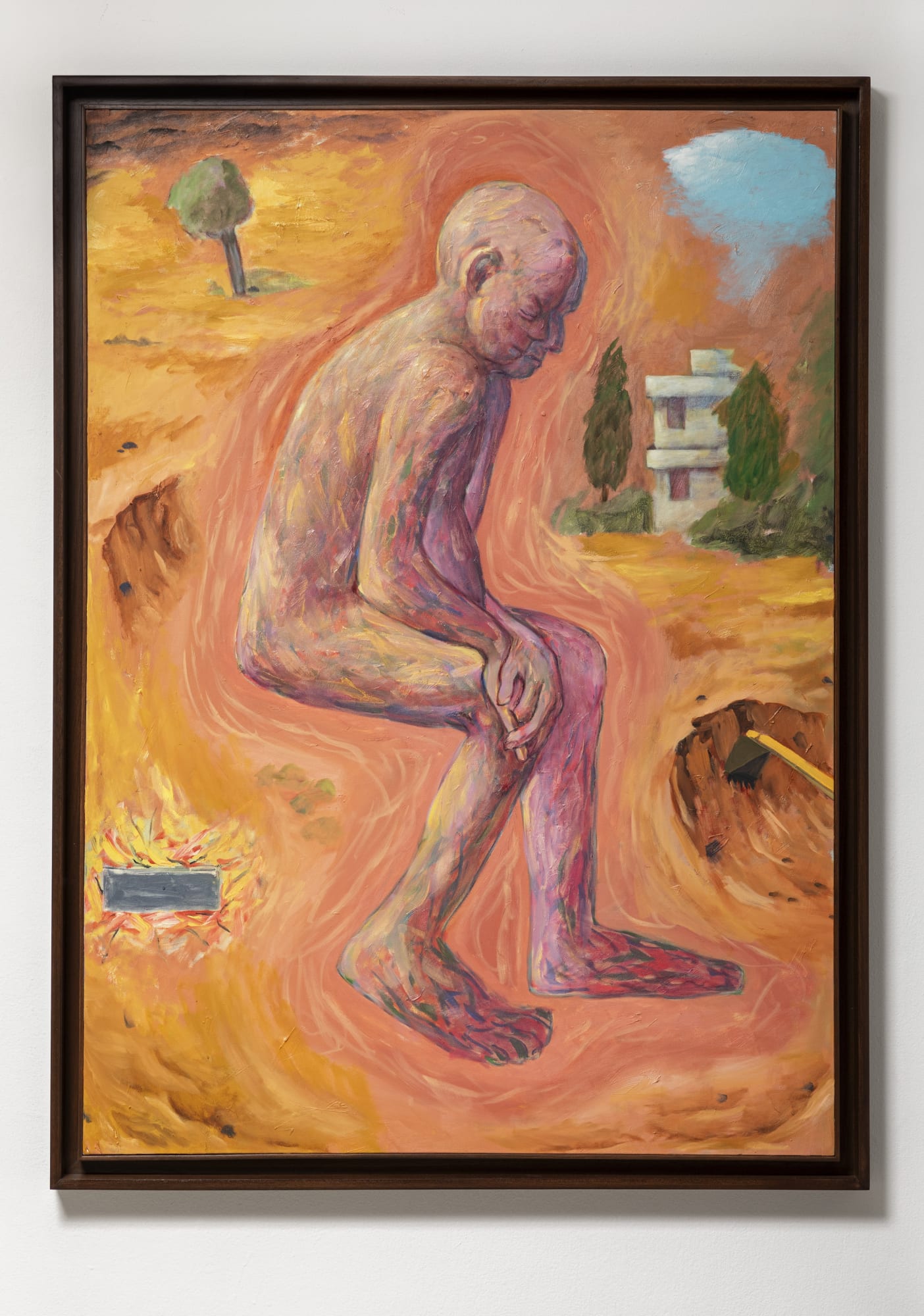 Sudhir Patwardhan Earth Oil on canvas 50 x 36 in 2023