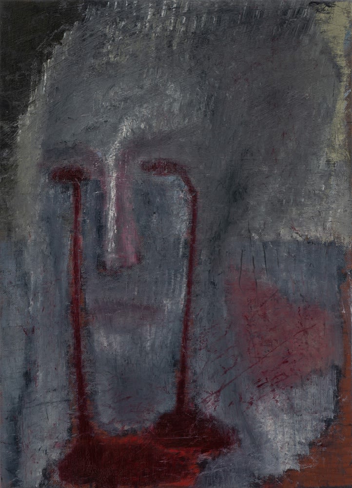 Atul Dodiya Untitled - IV, 2021 Oil on linen 18 x 13 in