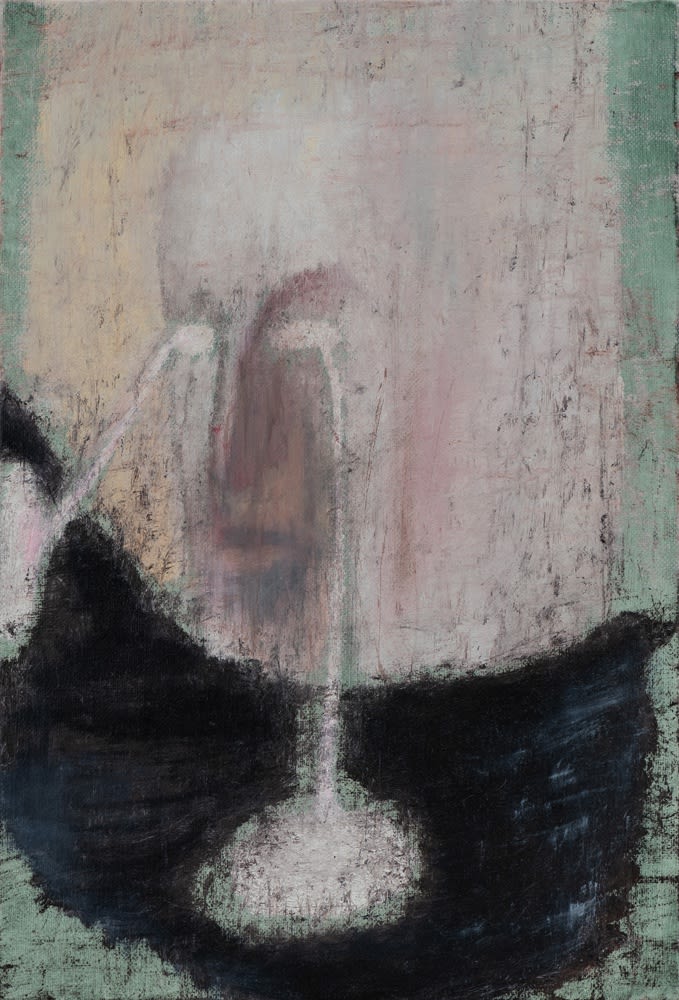 Atul Dodiya Untitled - VIII, 2021 Oil on linen 16 x 11 in