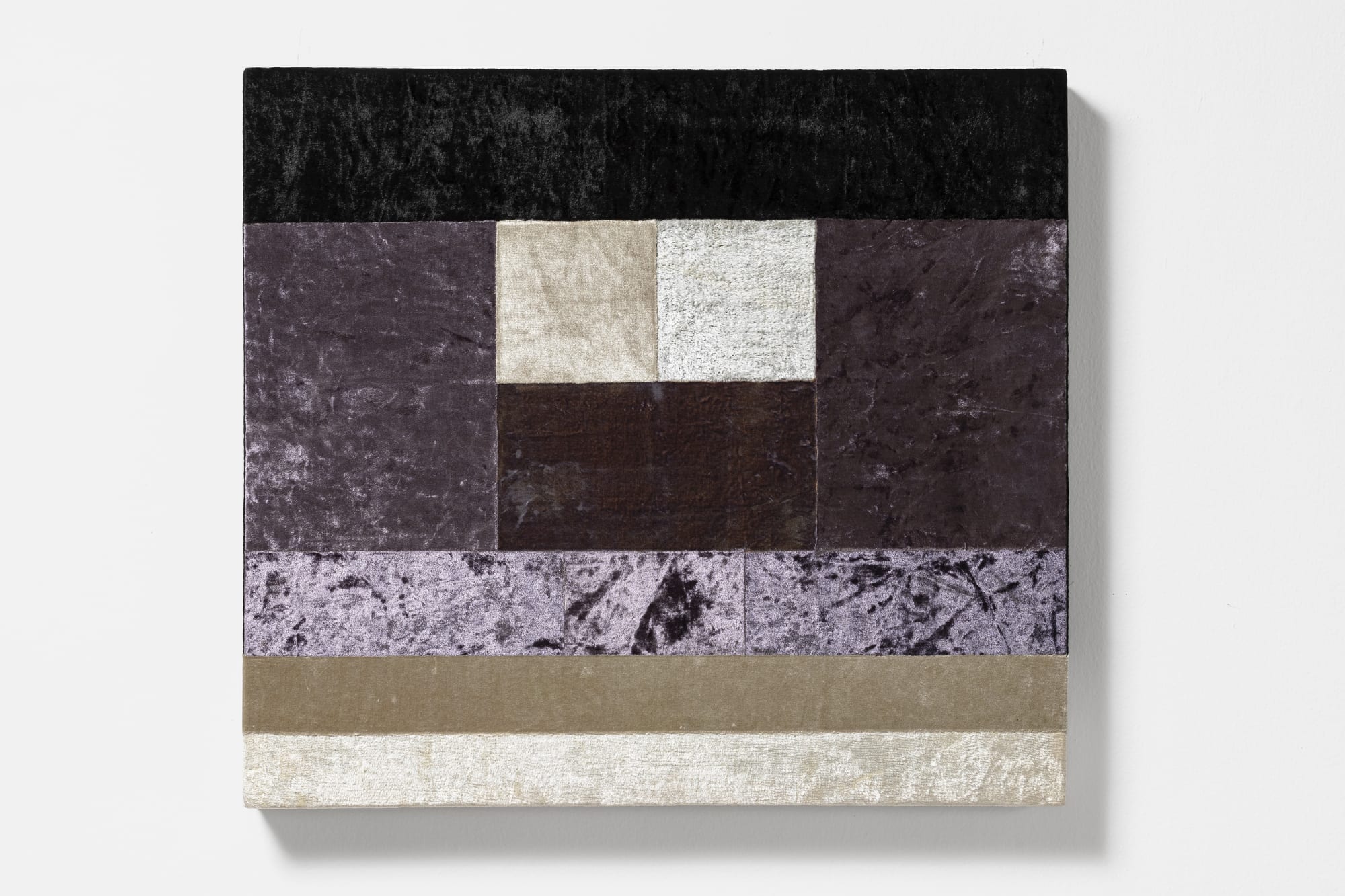 Anita Dube Night (Awake) Fabric, glue and plywood 24.5 x 22 x 2 in 2024