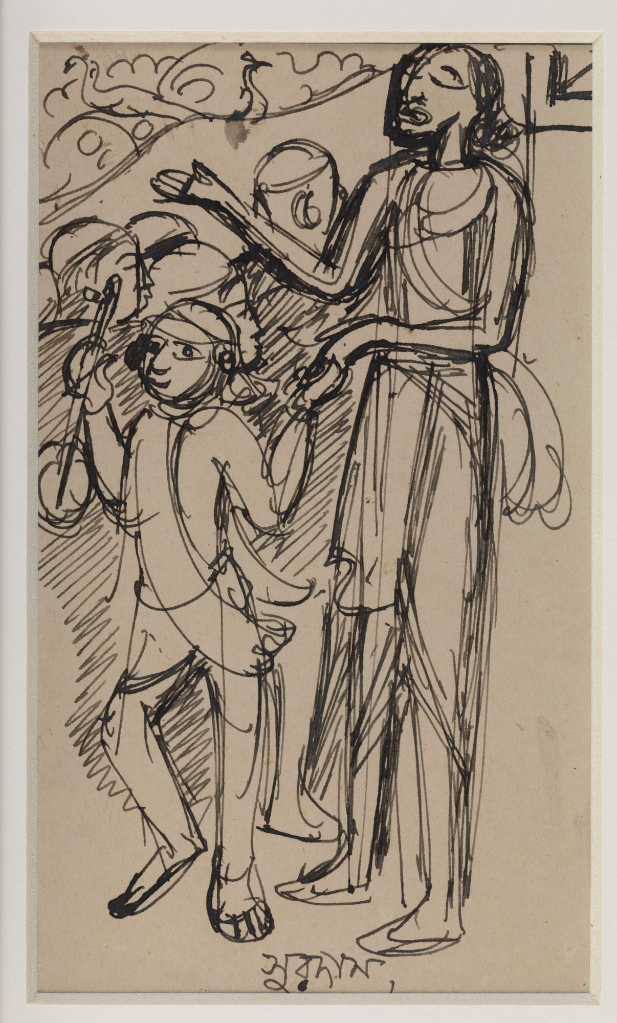 Benodebehari Mukherjee Untitled, 1946-47 Pen & ink on paper