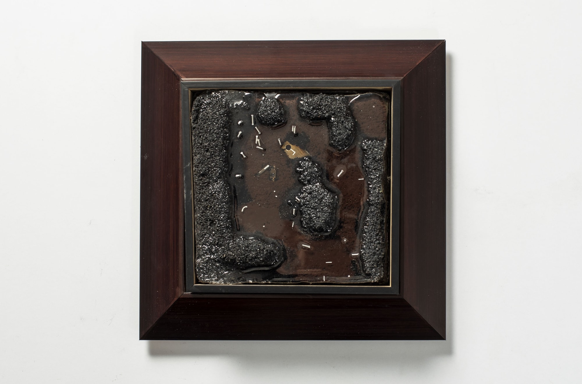 Rameshwar Broota Untitled , 2024 Asphalt, Stone Dust, Resin on canvas