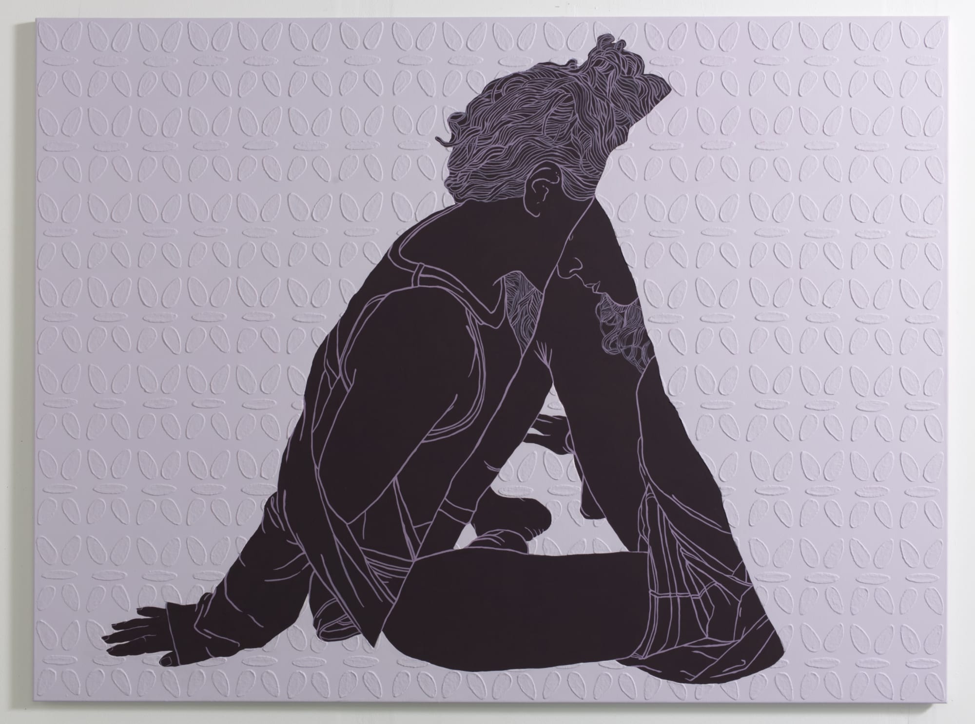 Praneet Soi Fragmented Figure (Mariana), 2024 Acrylic paint and gel on canvas
