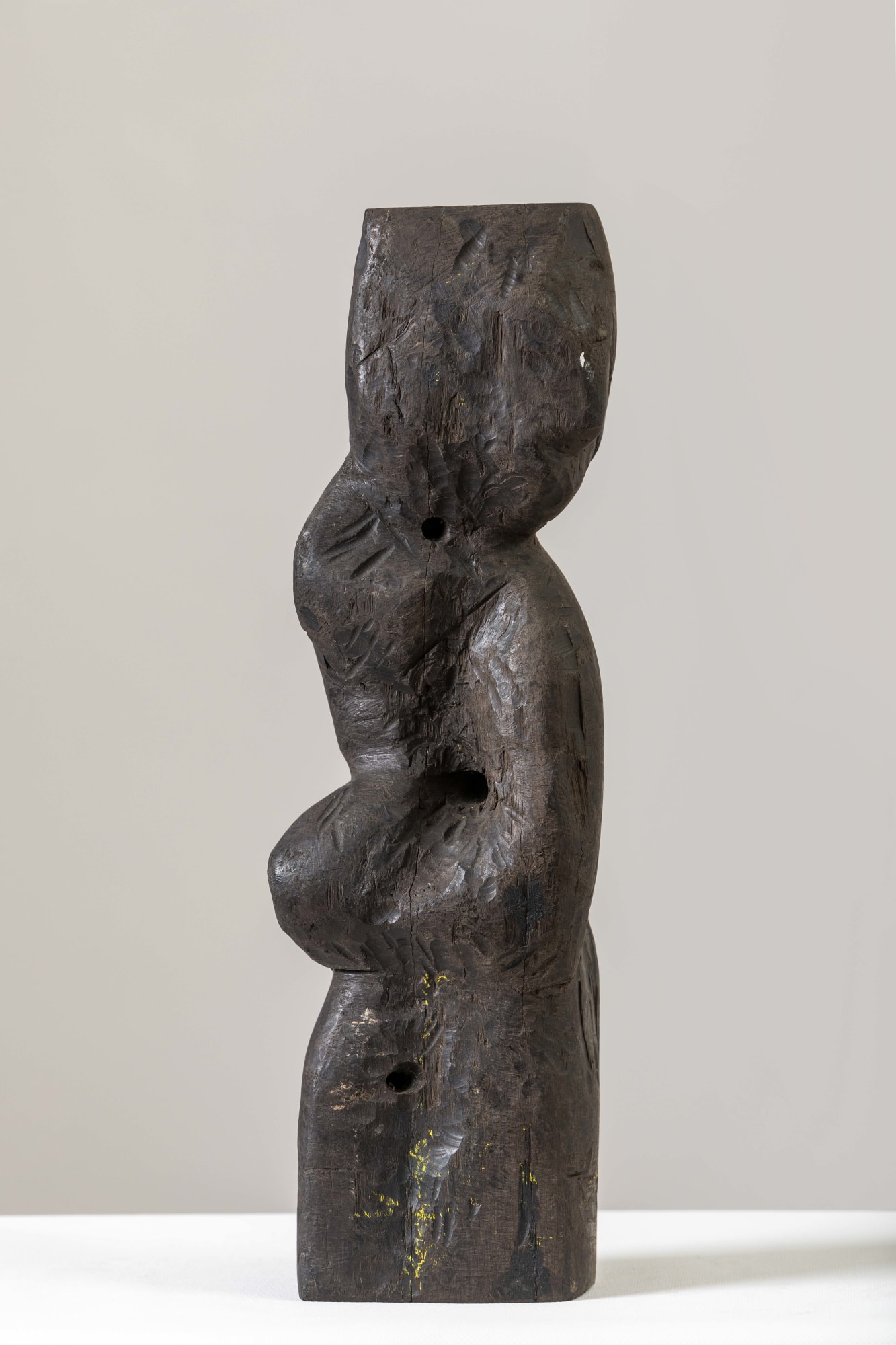 Leela Mukherjee Female Figure Wooden sculpture