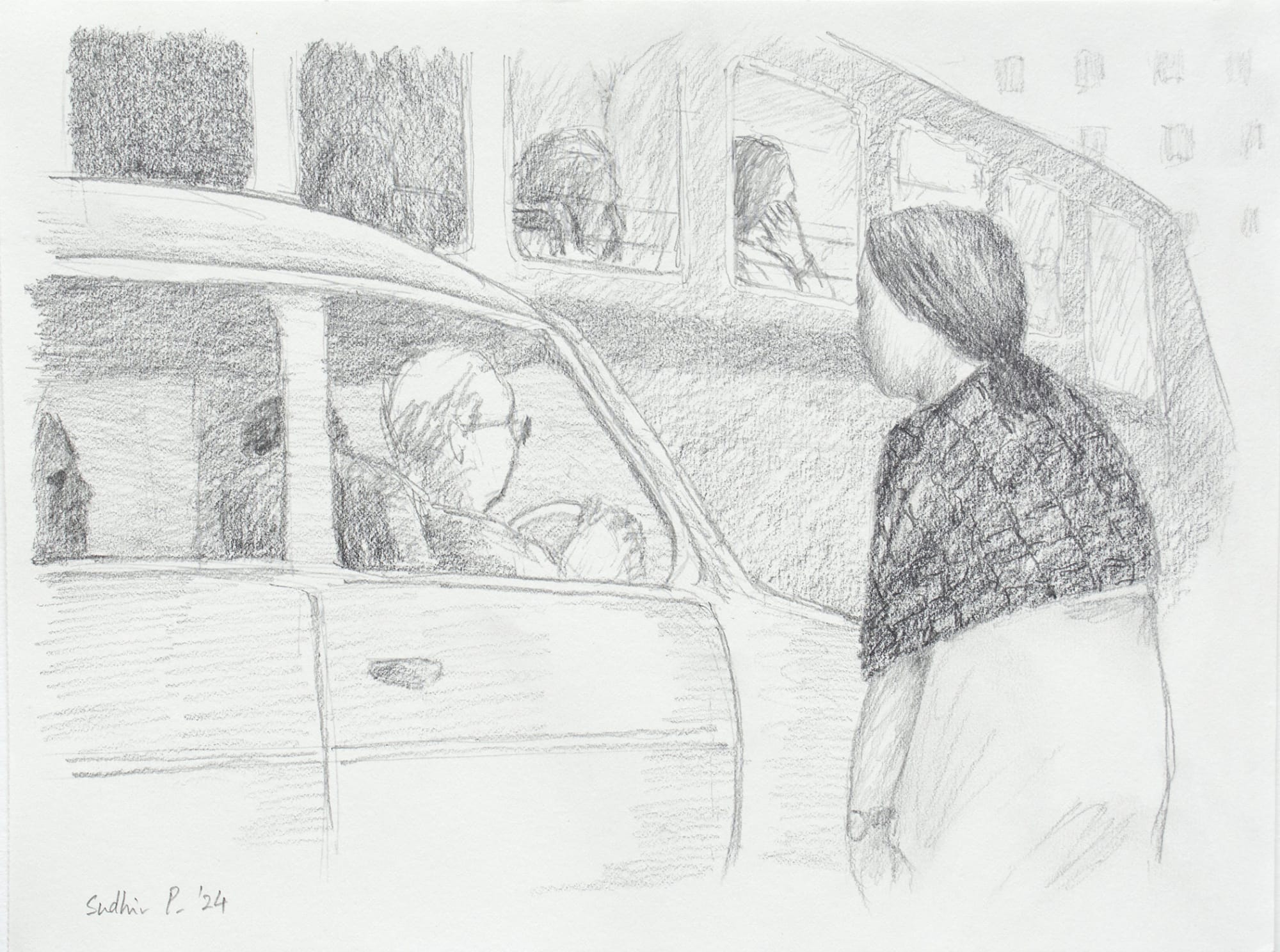 Sudhir Patwardhan Untitled Pencil on paper