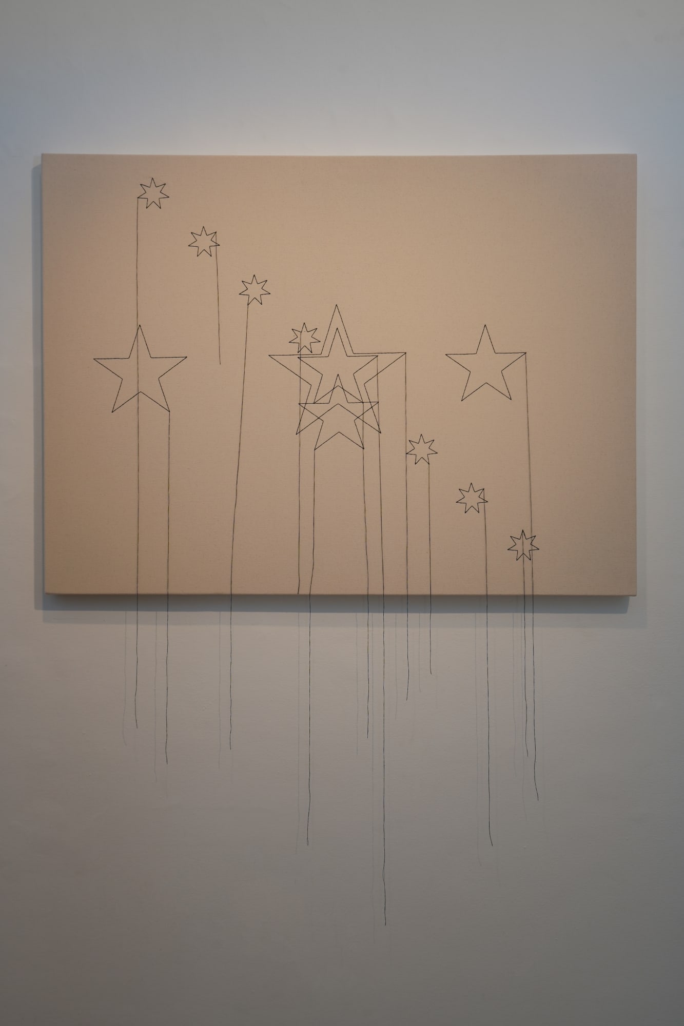 Shilpa Gupta Stars on Flags of the World, July 2011 Embroidery on cloth