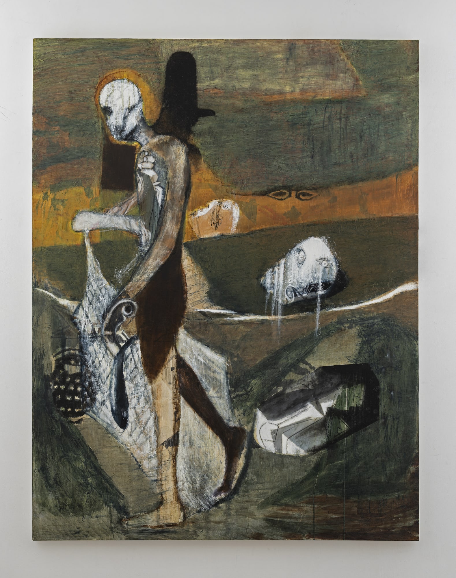 Atul Dodiya Devotee Oil on canvas