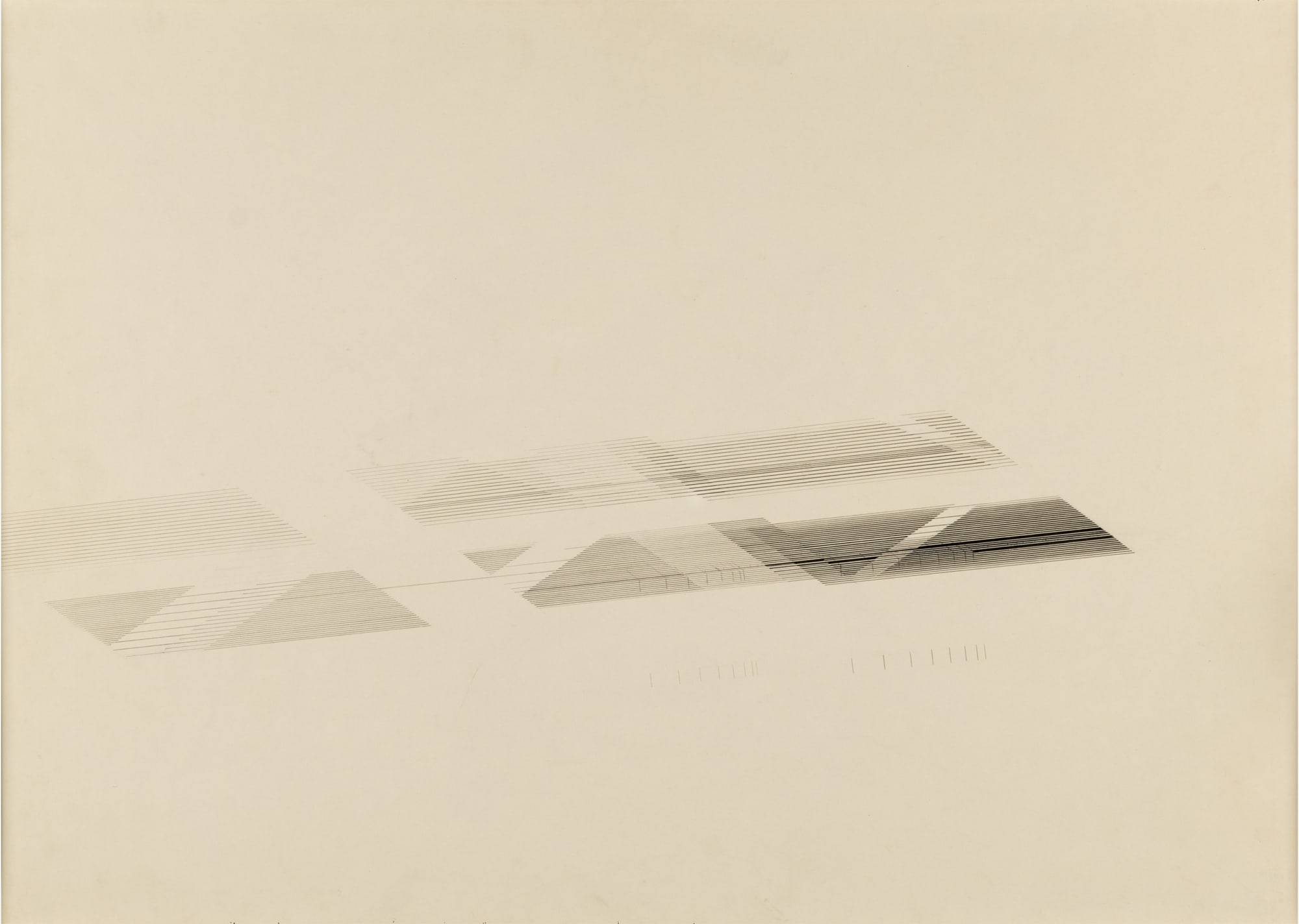 Nasreen Mohamedi Untitled Ink and graphite on paper 20.08 x 28.15 in 1980