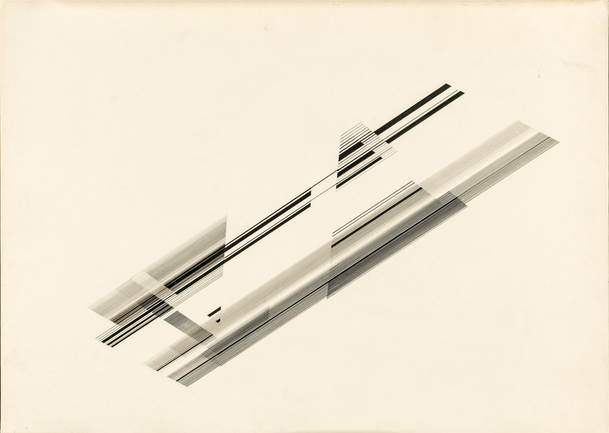 Nasreen Mohamedi Untitled Ink and graphite on paper 19.69 x 27.36 in 1980