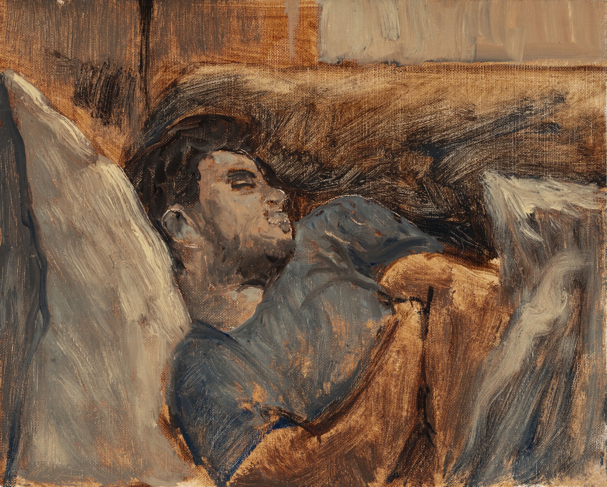 Zaam Arif Study II, 2023 Oil on Linen Panel 8 x 10 in