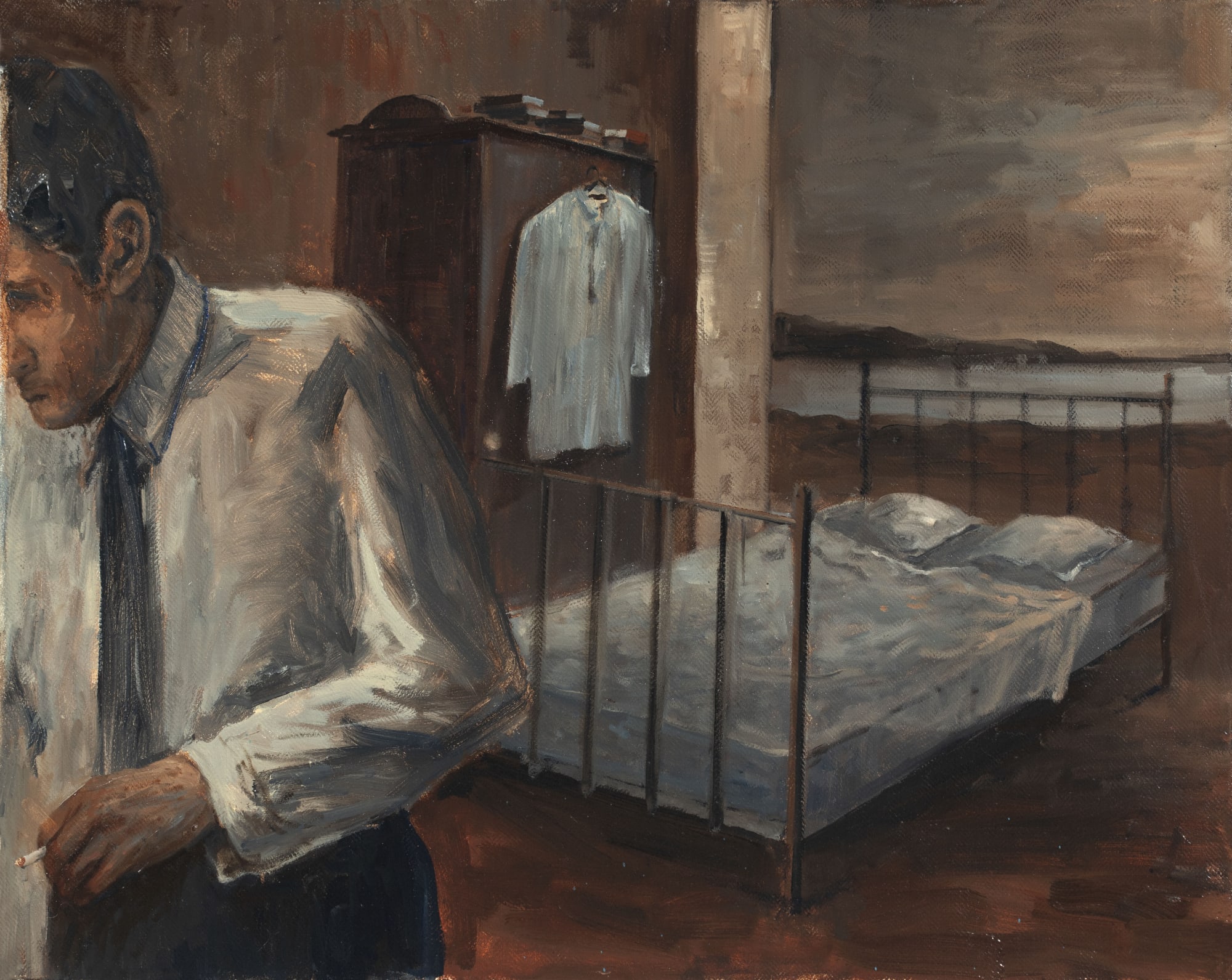 Zaam Arif Outskirts of Life, 2023 Oil on Linen 24 x 30 in