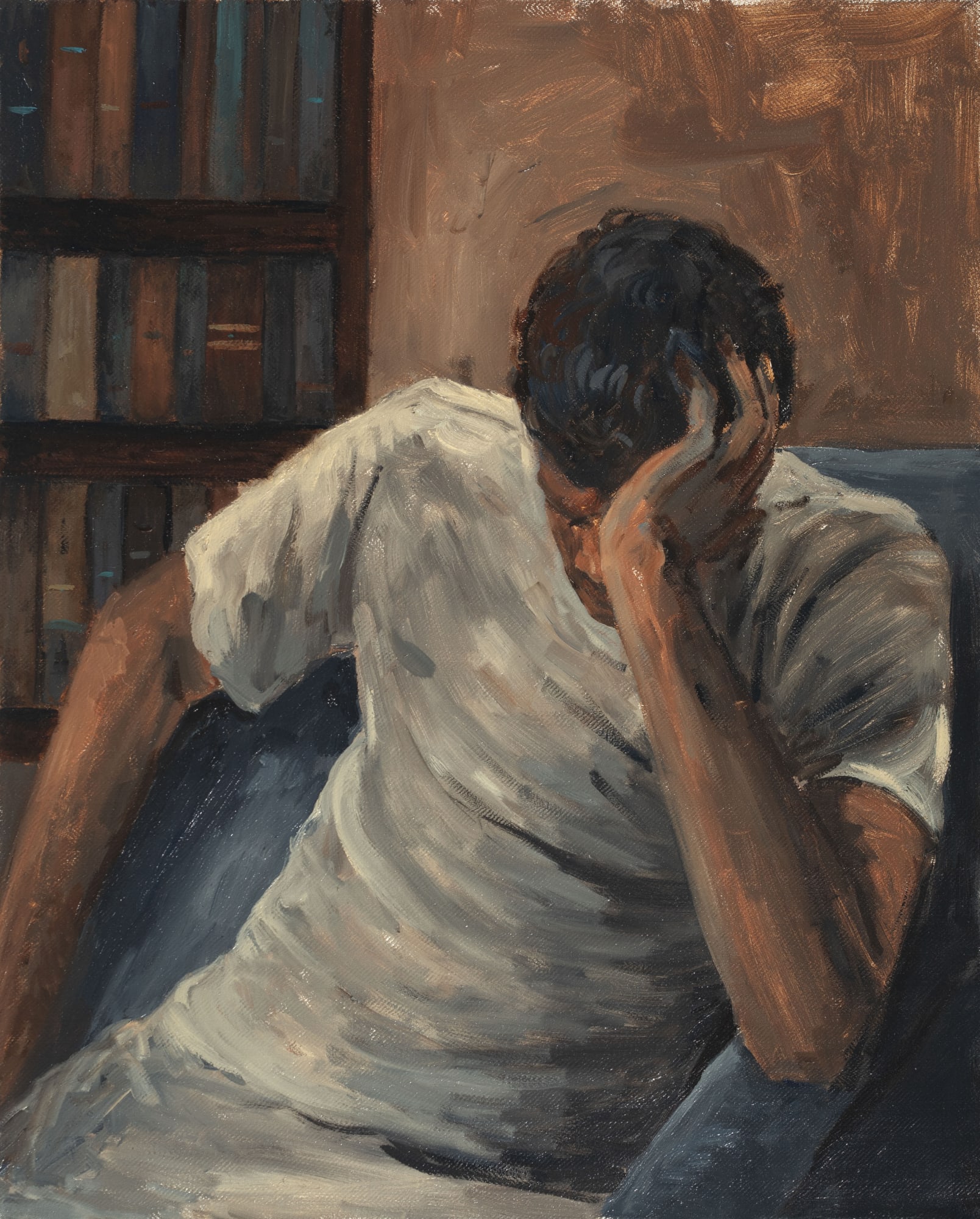 Zaam Arif Disquiet, 2023 Oil on Linen 30 x 24 in