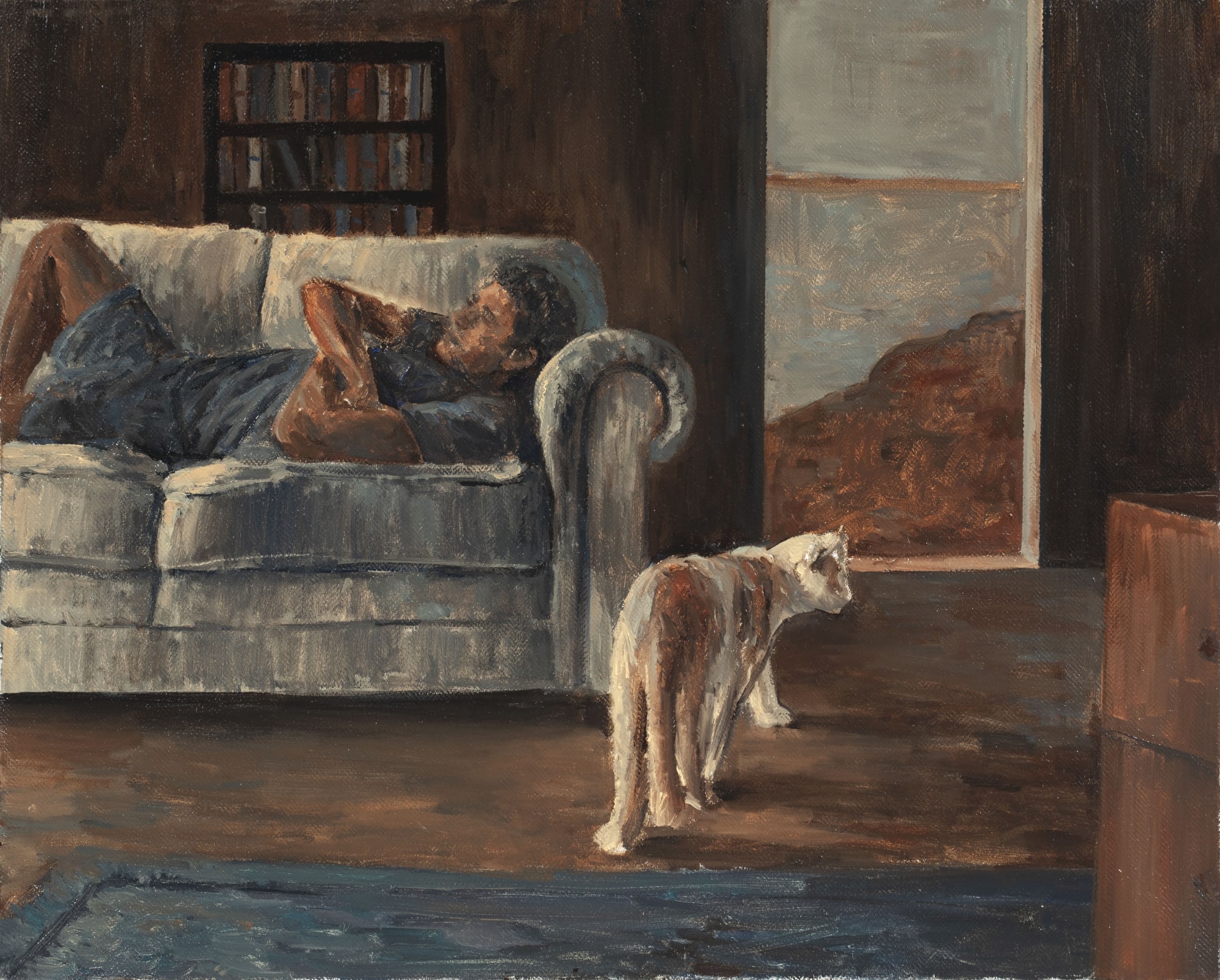 Zaam Arif Static Memories, 2023 Oil on Linen 24 x 30 in