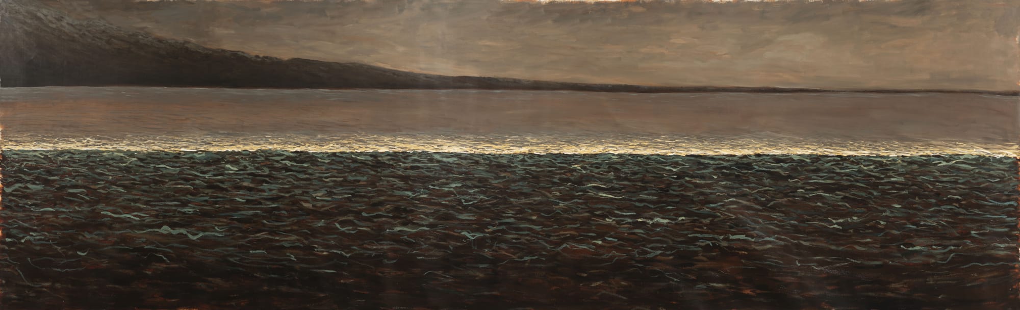 Zaam Arif The Mirror, 2023 Oil on Linen 65 x 214 in