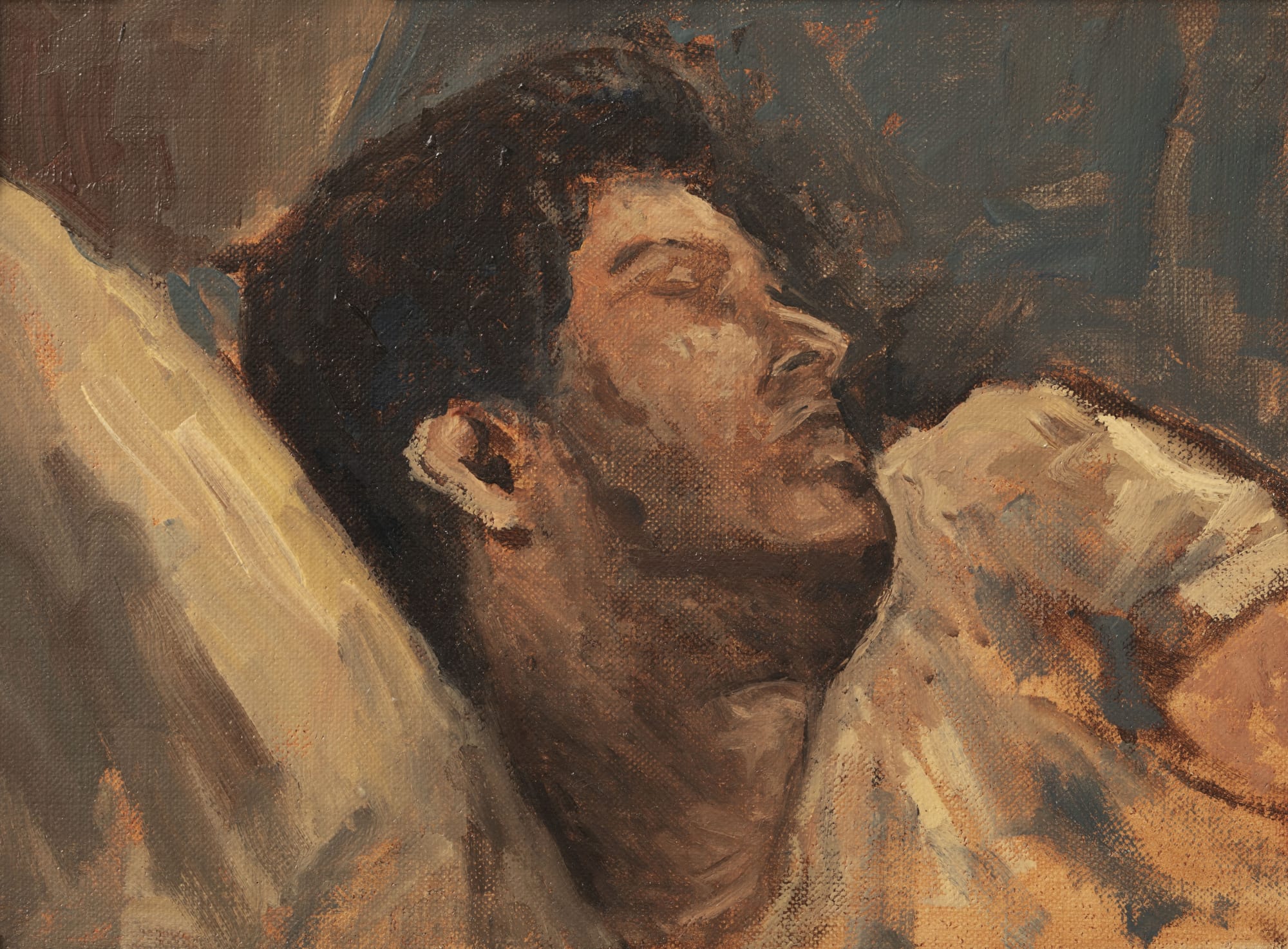 Zaam Arif Study for a Crisis in Summer, 2023 Oil on Linen on Panel 6 x 8 in