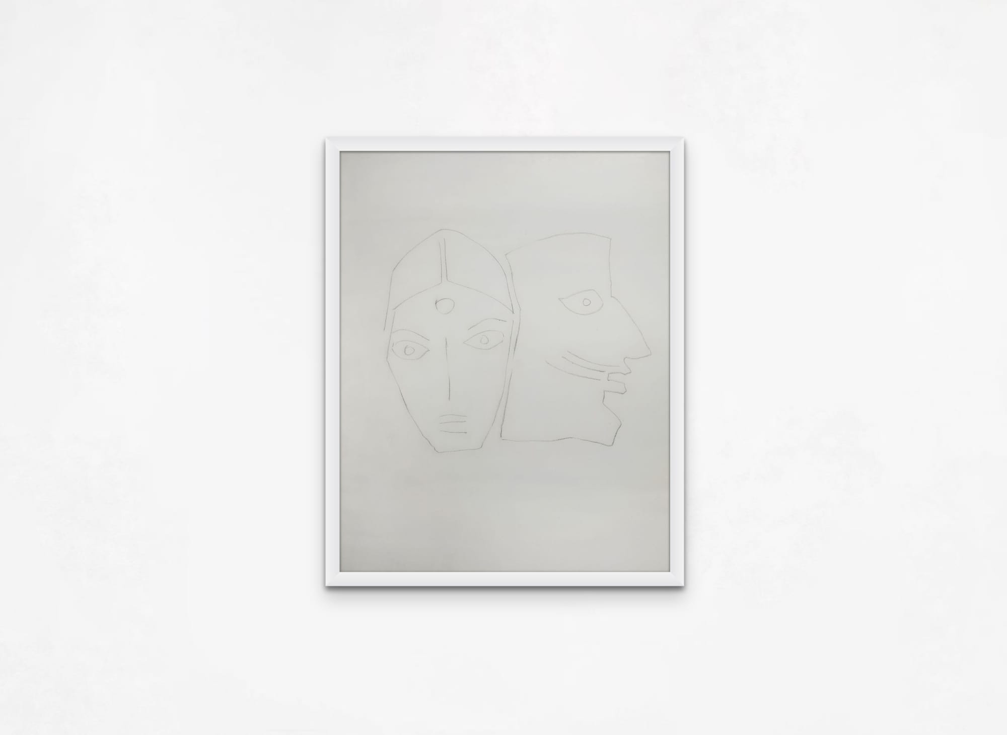 M.F. Husain Untitled Charcoal on paper 60 x 48 in