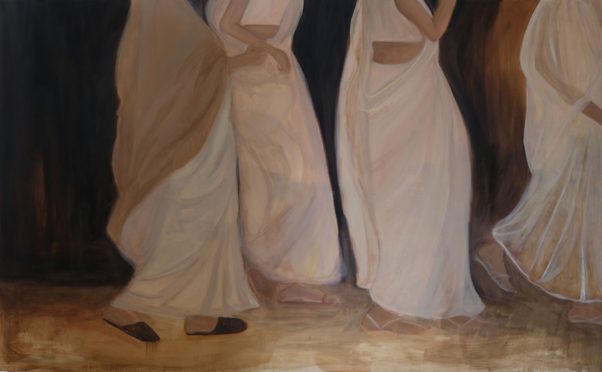 Joya Mukerjee Logue Procession Oil on linen