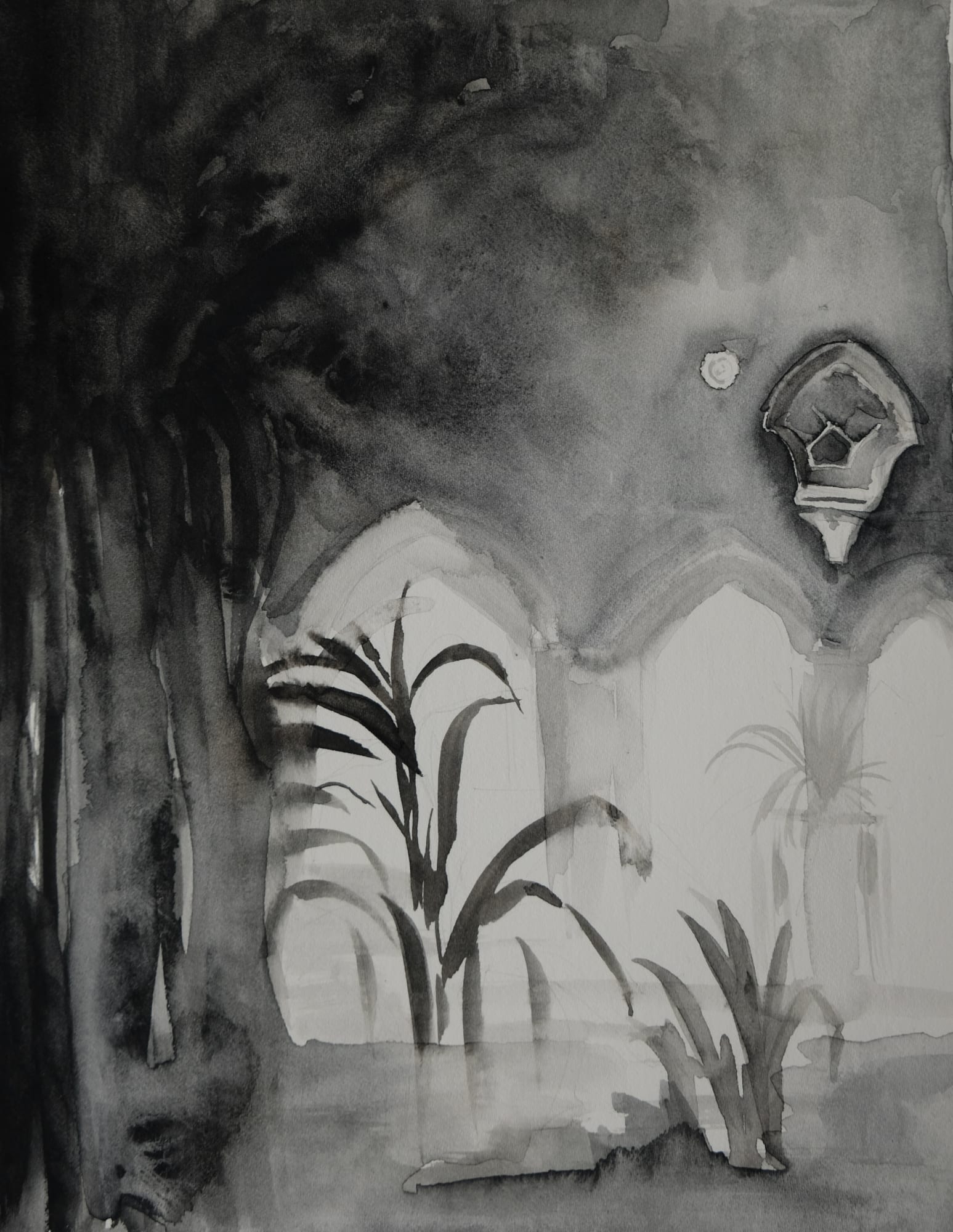 Joya Mukerjee Logue Rajo Villa After the Rain Watercolour on paper