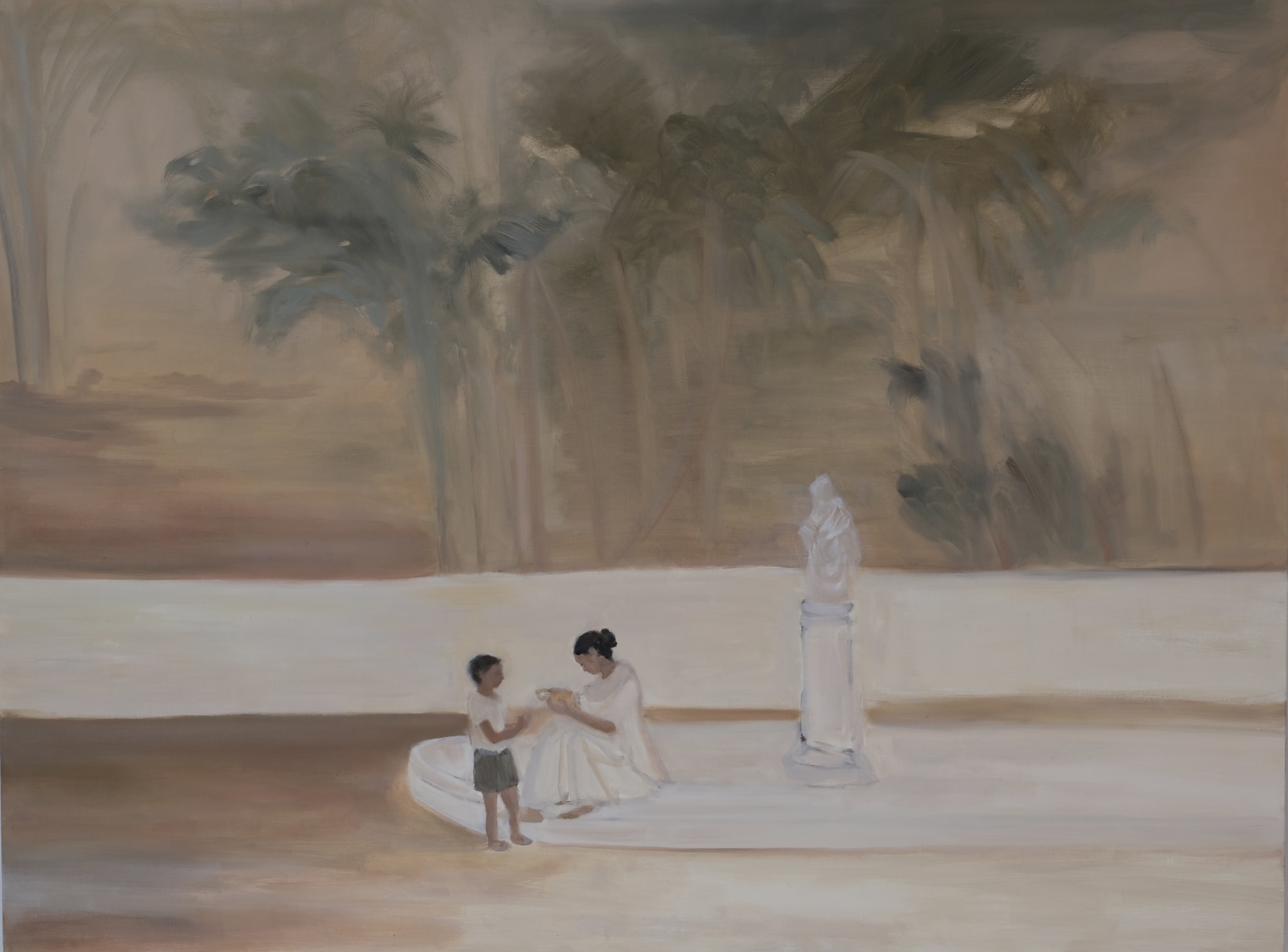 Joya Mukerjee Logue Uncovering through the Eyes of a Child Oil on linen