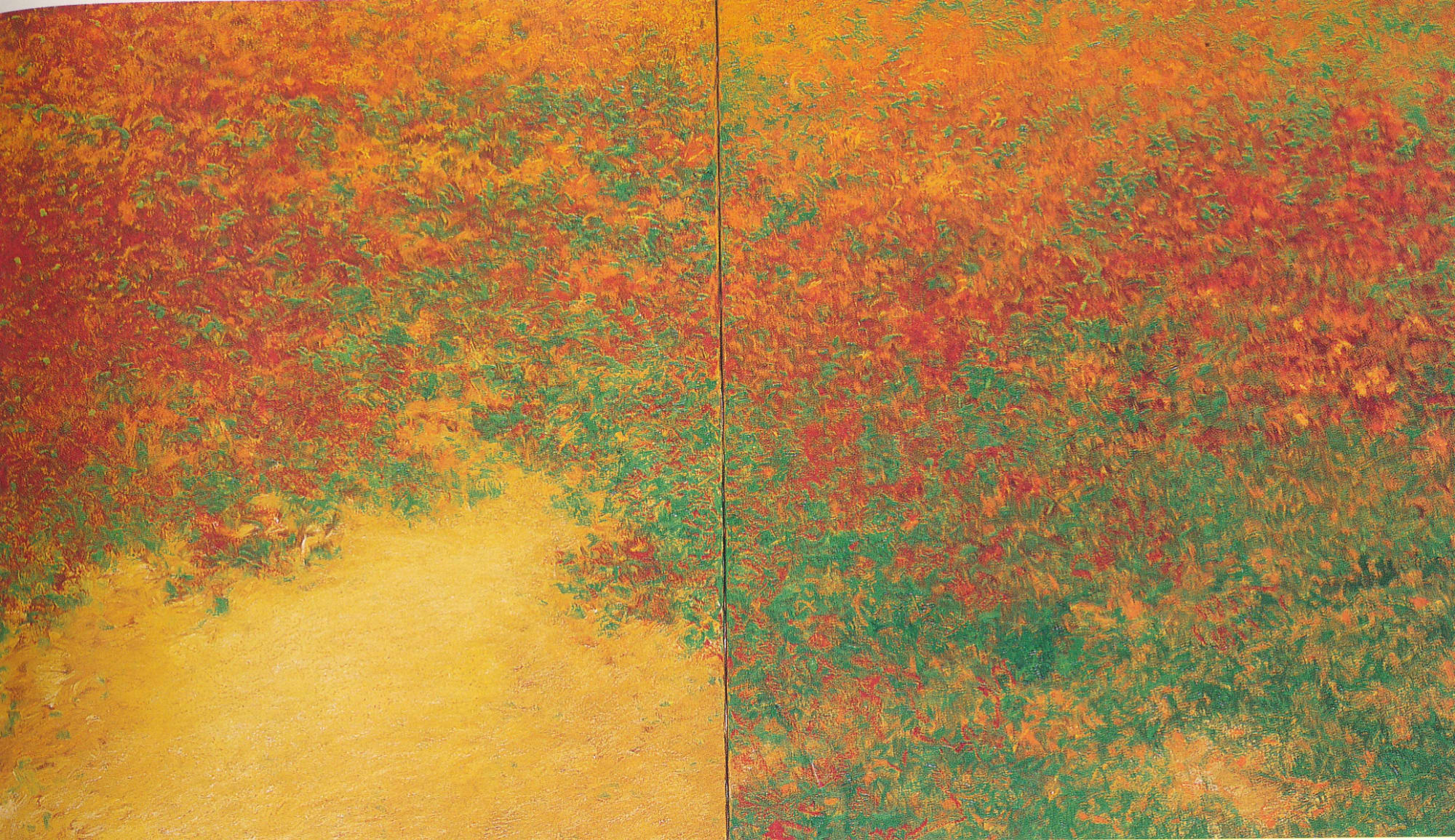 Paramjit Singh Orange Blossom, 1995 Oil on canvas 42 x 72 in