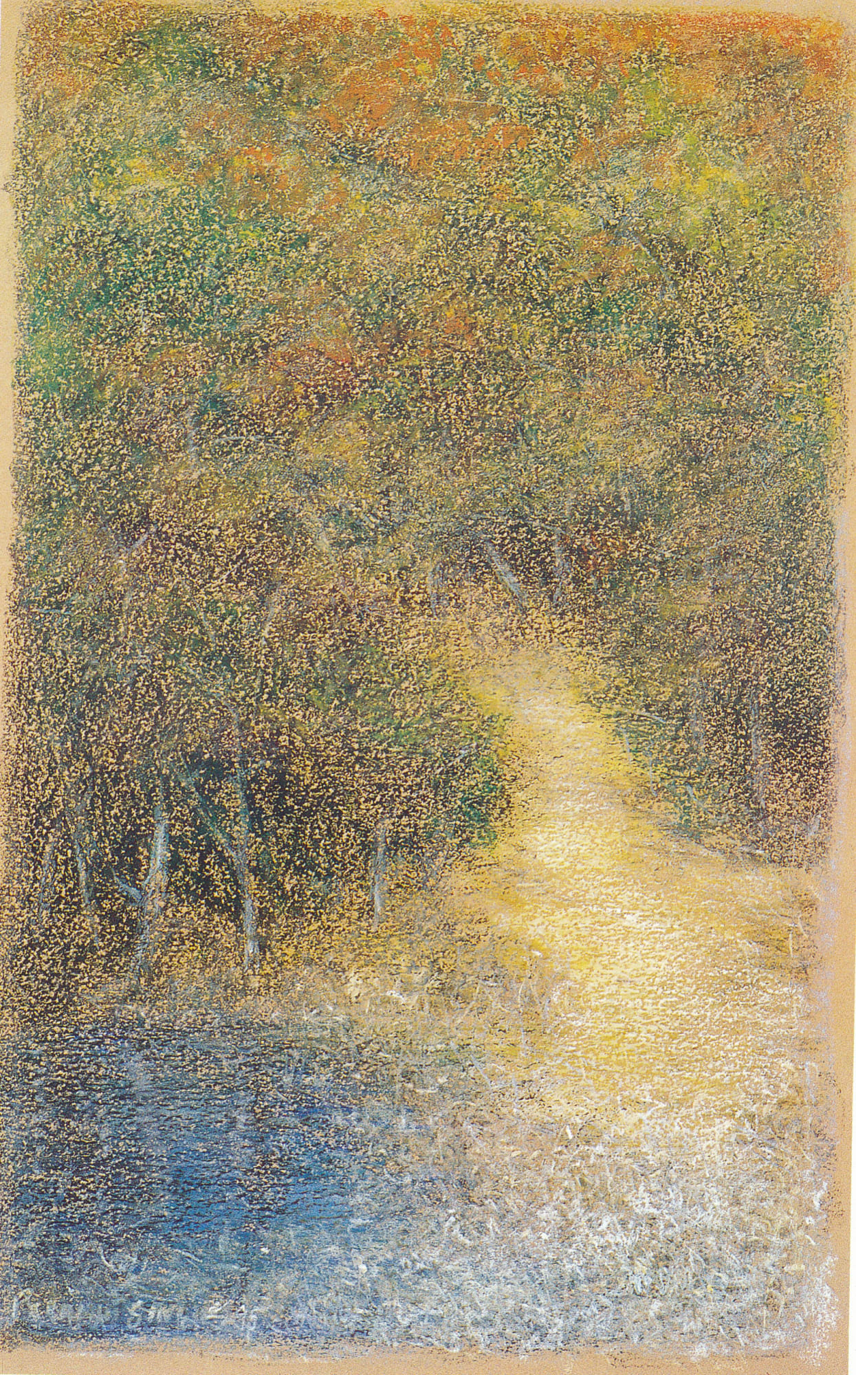 Paramjit Singh Untitled, 1995 Oil pastel 19 x 12 in