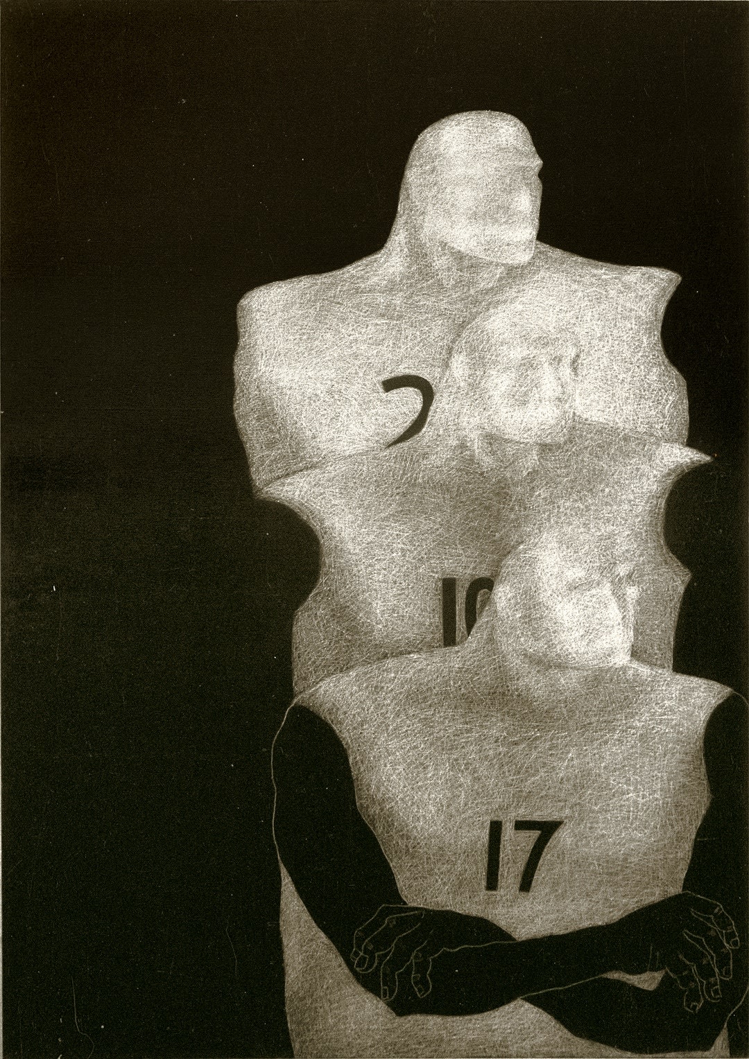 Rameshwar Broota Numbers, 1980 70 x 50 in