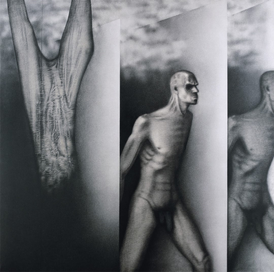 Rameshwar Broota Runners, 1982 80 x 80 in