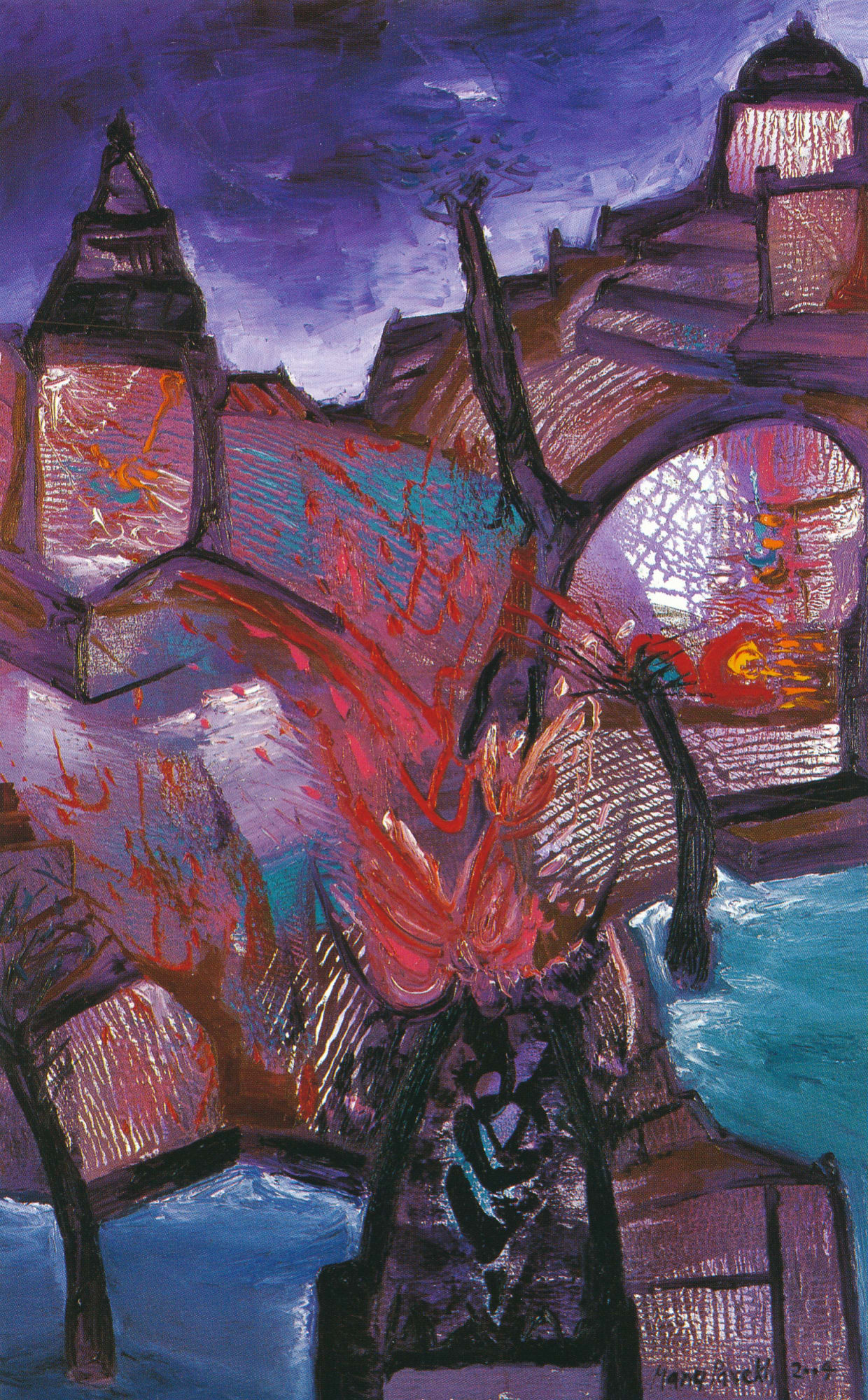 Manu Parekh Evening Landscape, 2004 Oil on canvas 30 x 48 in