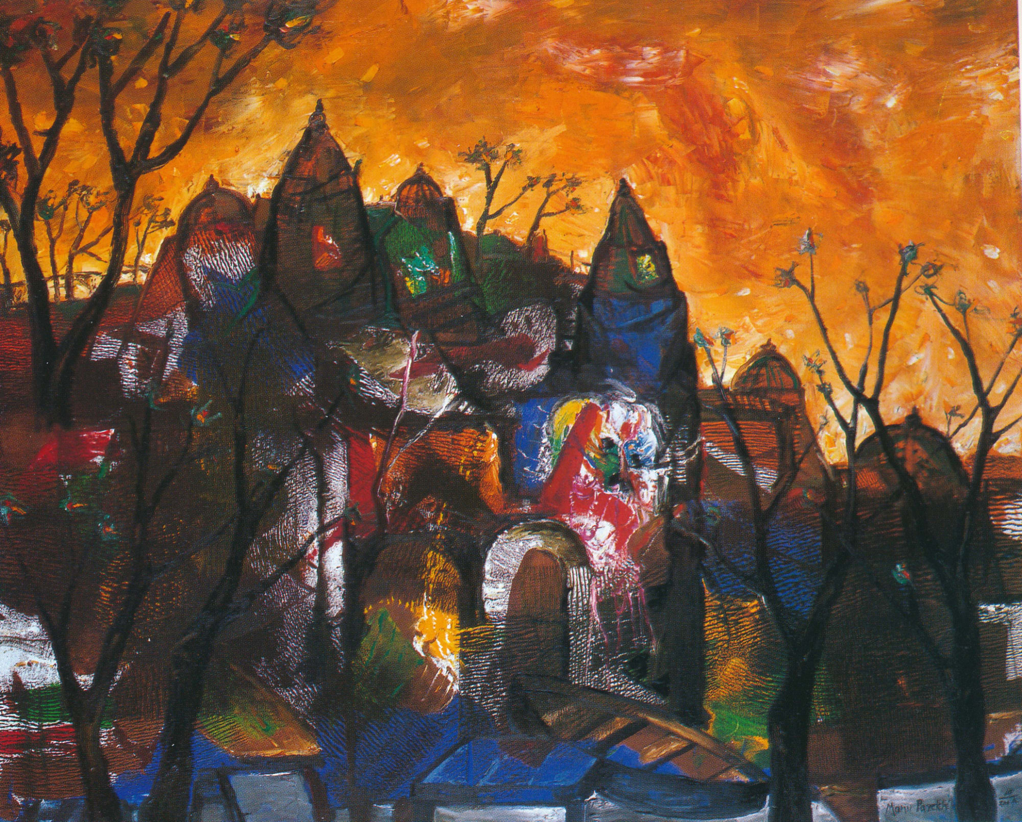 Manu Parekh Bright Evening Sky, 2004 Oil on canvas 60 x 72 in