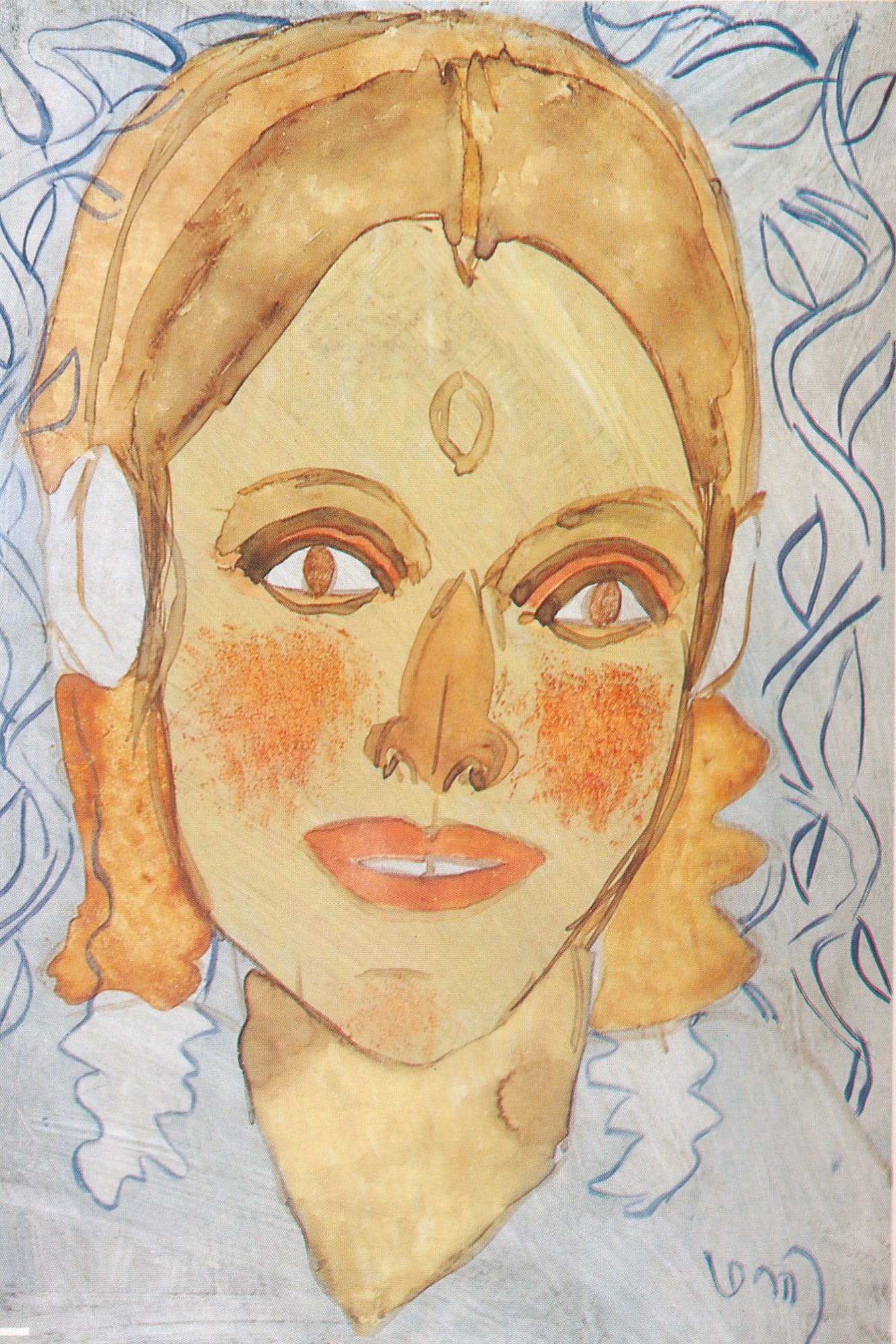 K. G. Subramanyan Priya, 2000 Acrylic on Acrylic Sheet 11.5 x 8 in