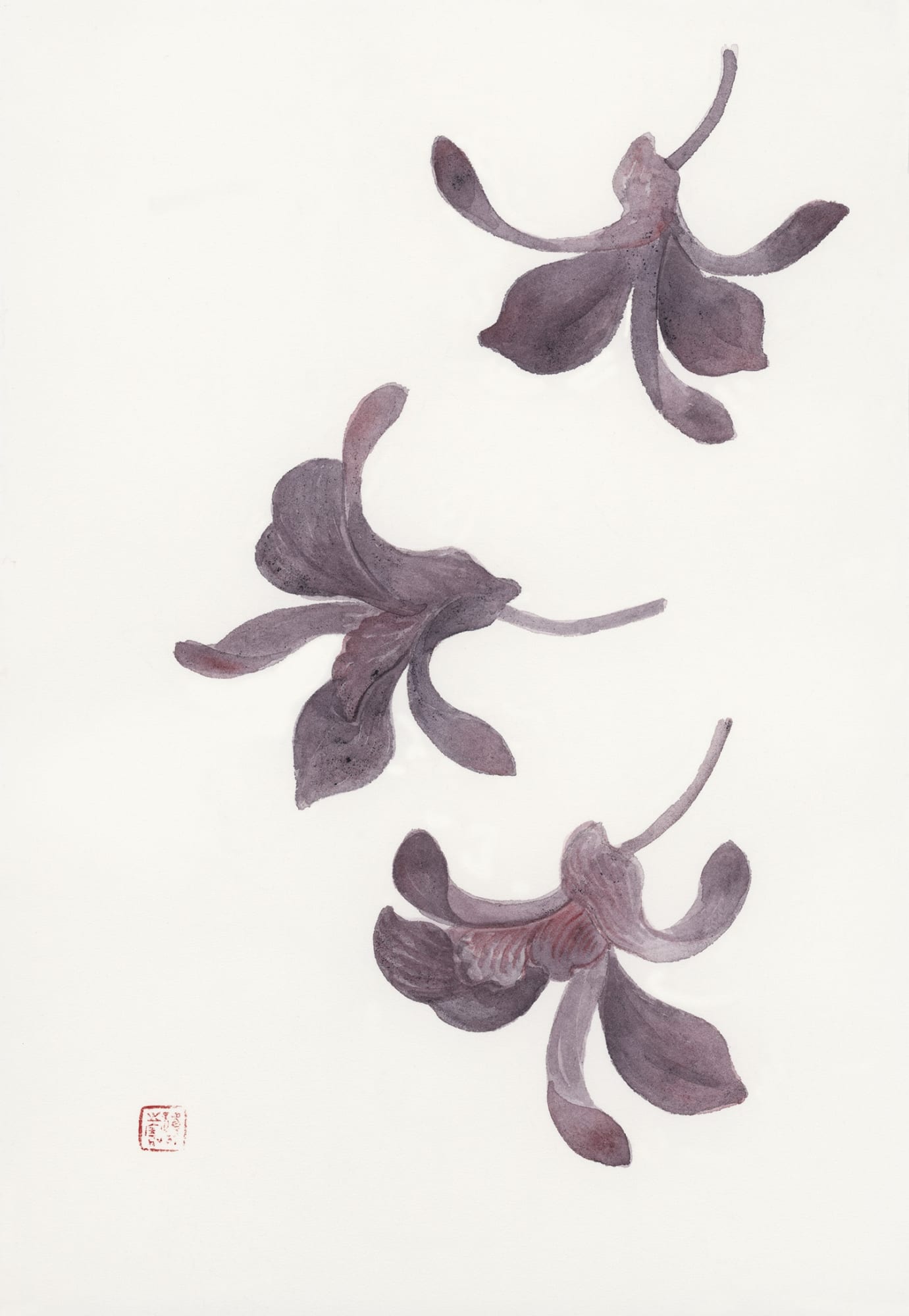 Chameli Ramachandran Untitled, 2020 Chinese ink & watercolour on paper 11 x 7.5 in