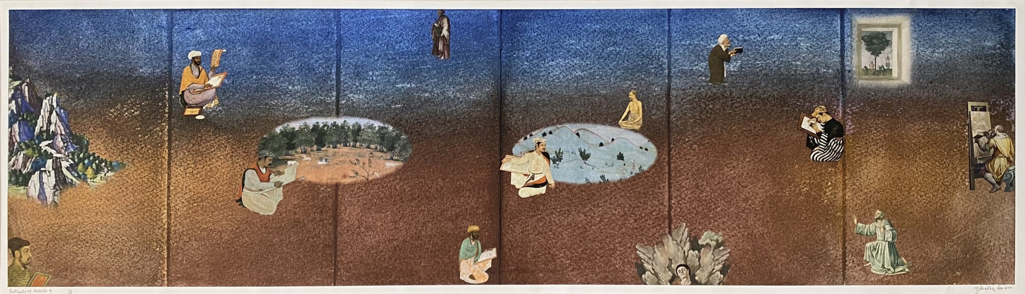 Gulammohammed SheikhPortraits of Artists: 4, 2014 Digital Collage, Inkjet on Hahnemühle Fine Art Texture Paper