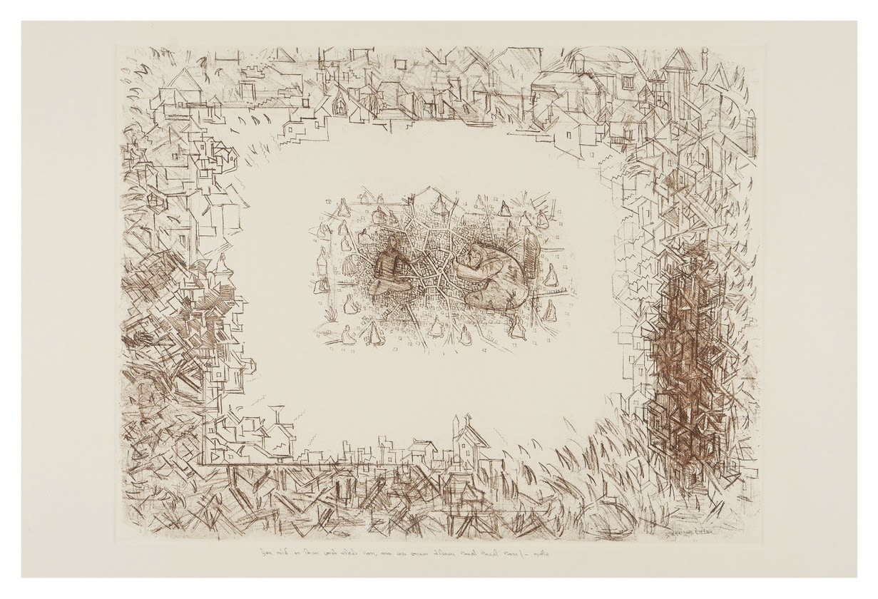 Gulammohammed SheikhApni Apni Aag, 2005 Etching - Aquatint