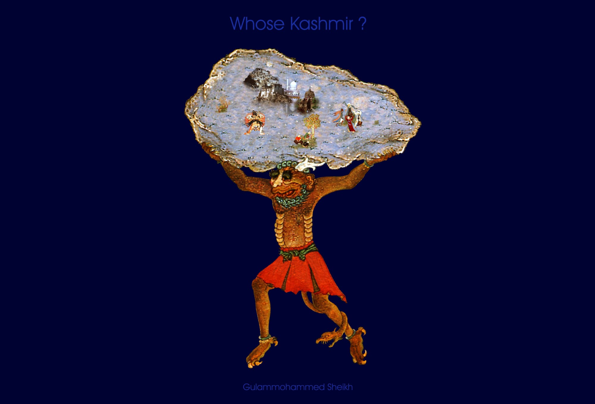 Gulammohammed Sheikh Abduction, from the series 'Whose Kashmir?', 2005 Digital collage, Inkjet on Glossy Paper