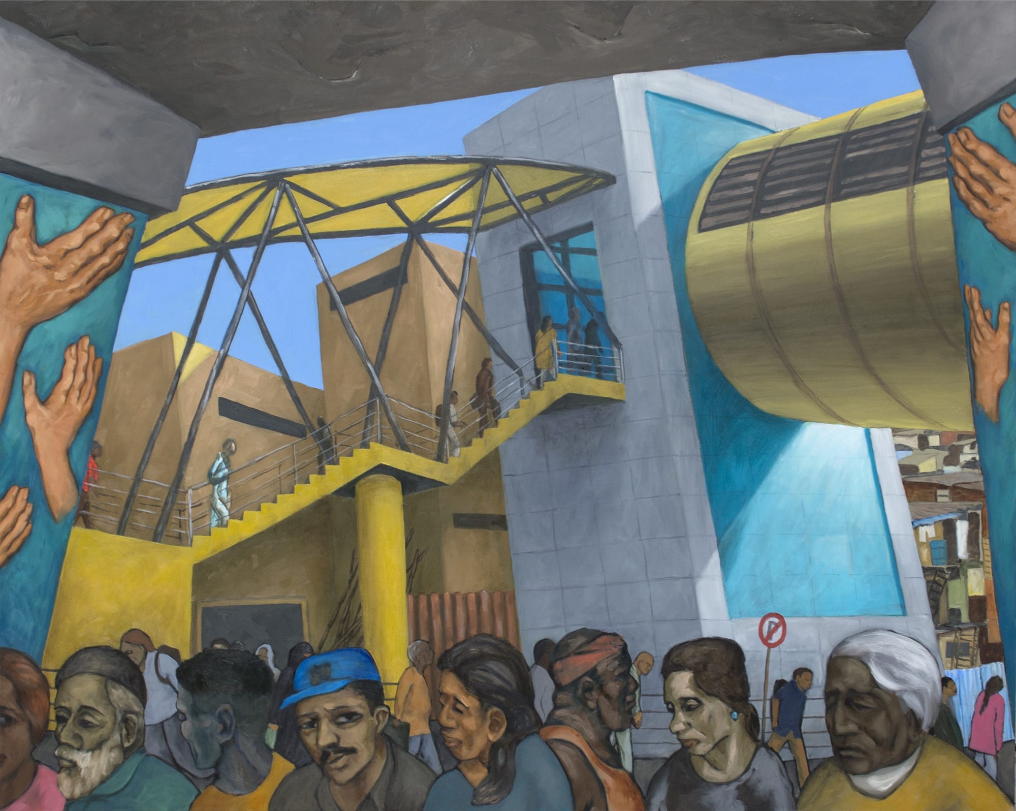 Sudhir Patwardhan In and Out, 2024 Oil on canvas