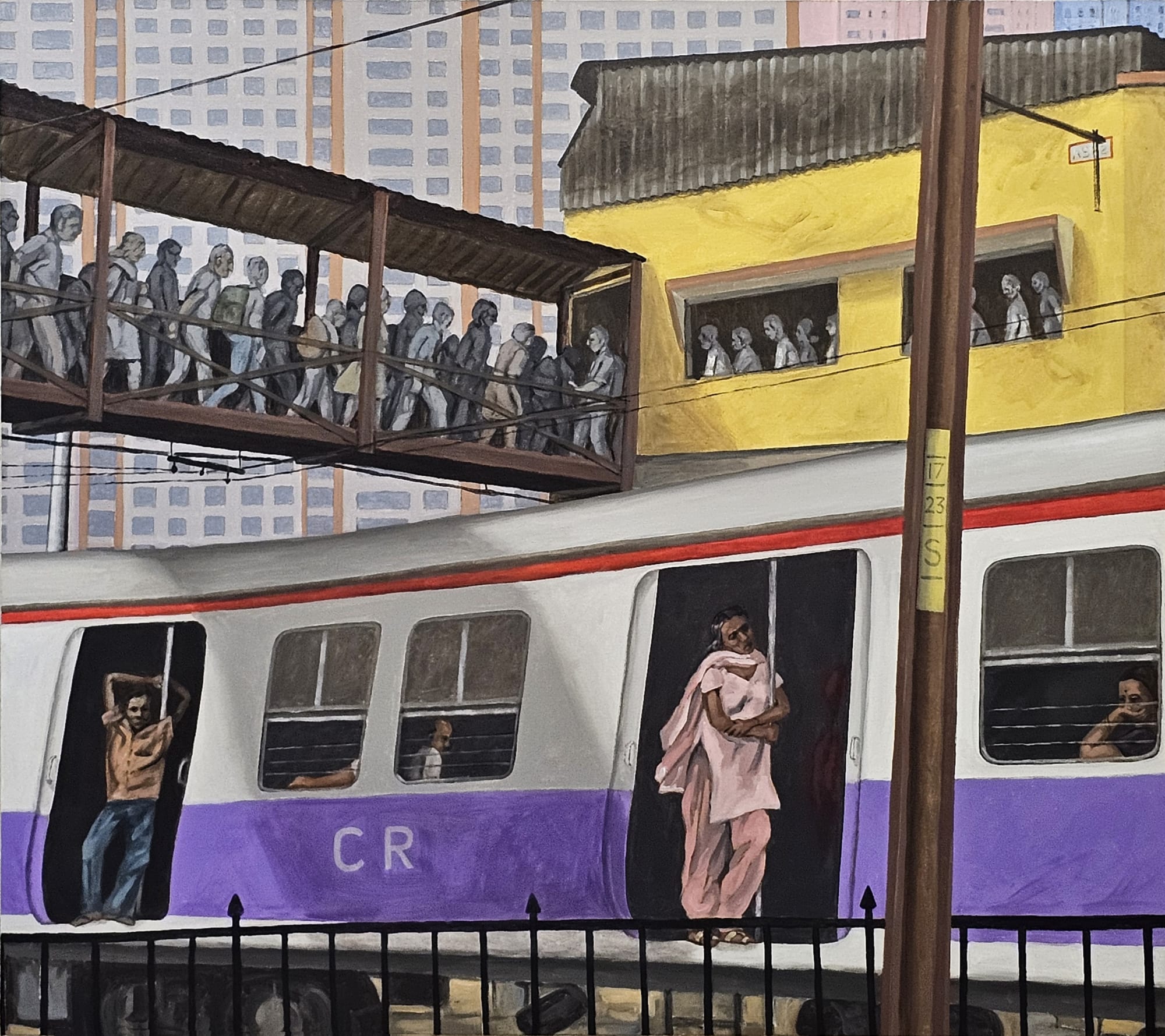 Sudhir Patwardhan Aspire, 2024 Acrylic on canvas